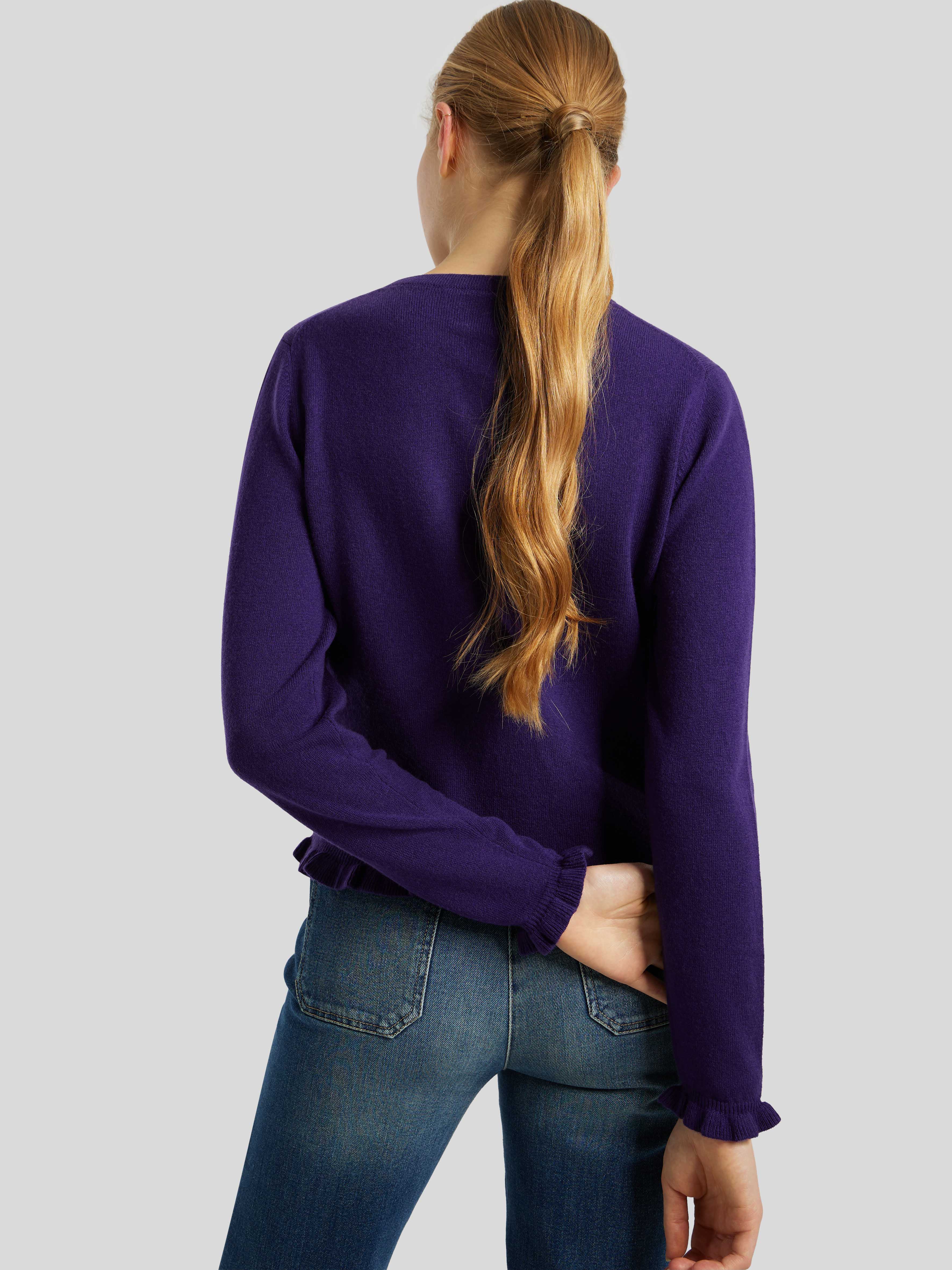 Strickjacke mit R�schen