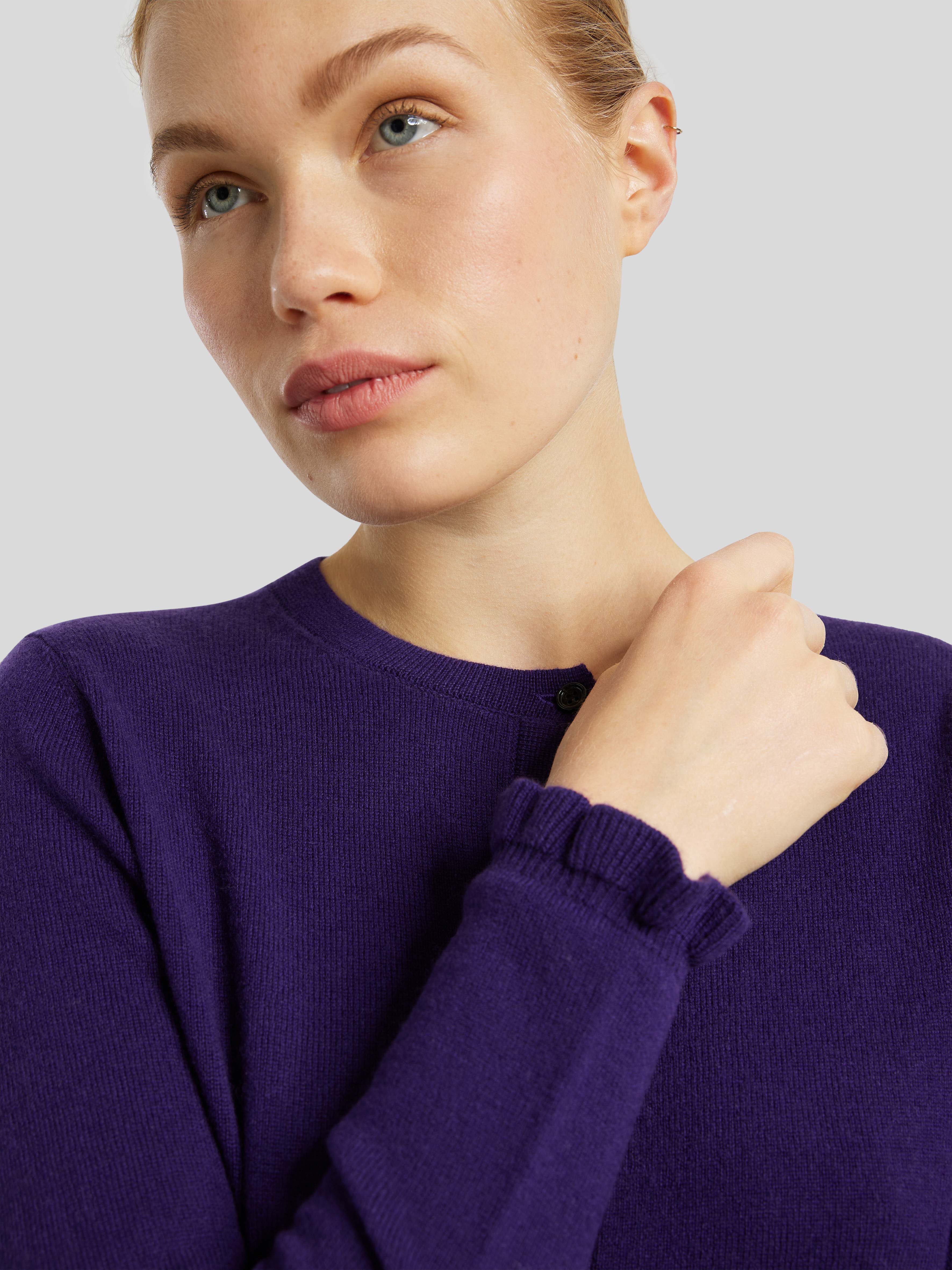 Strickjacke mit R�schen