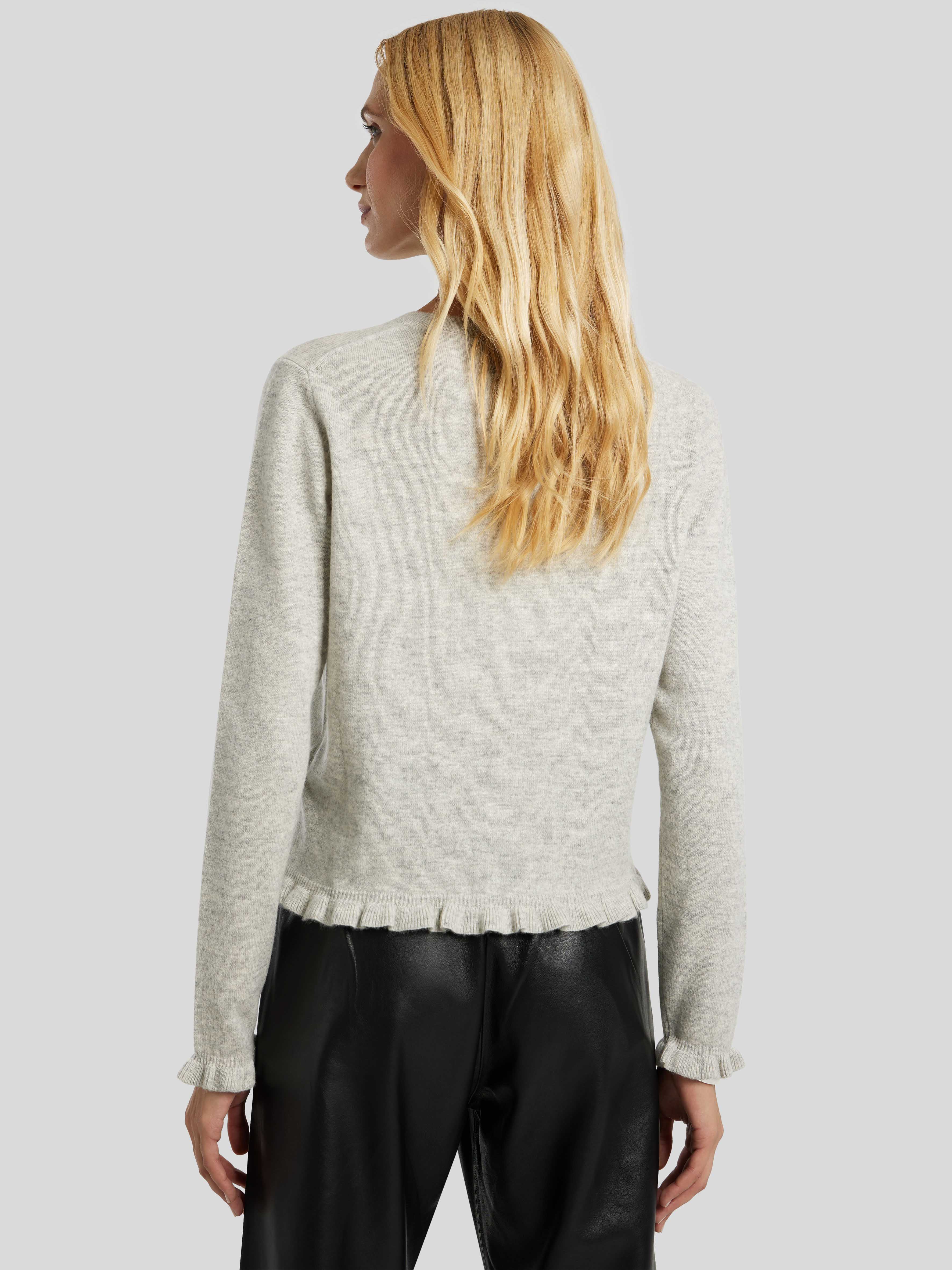 Strickjacke mit R�schen