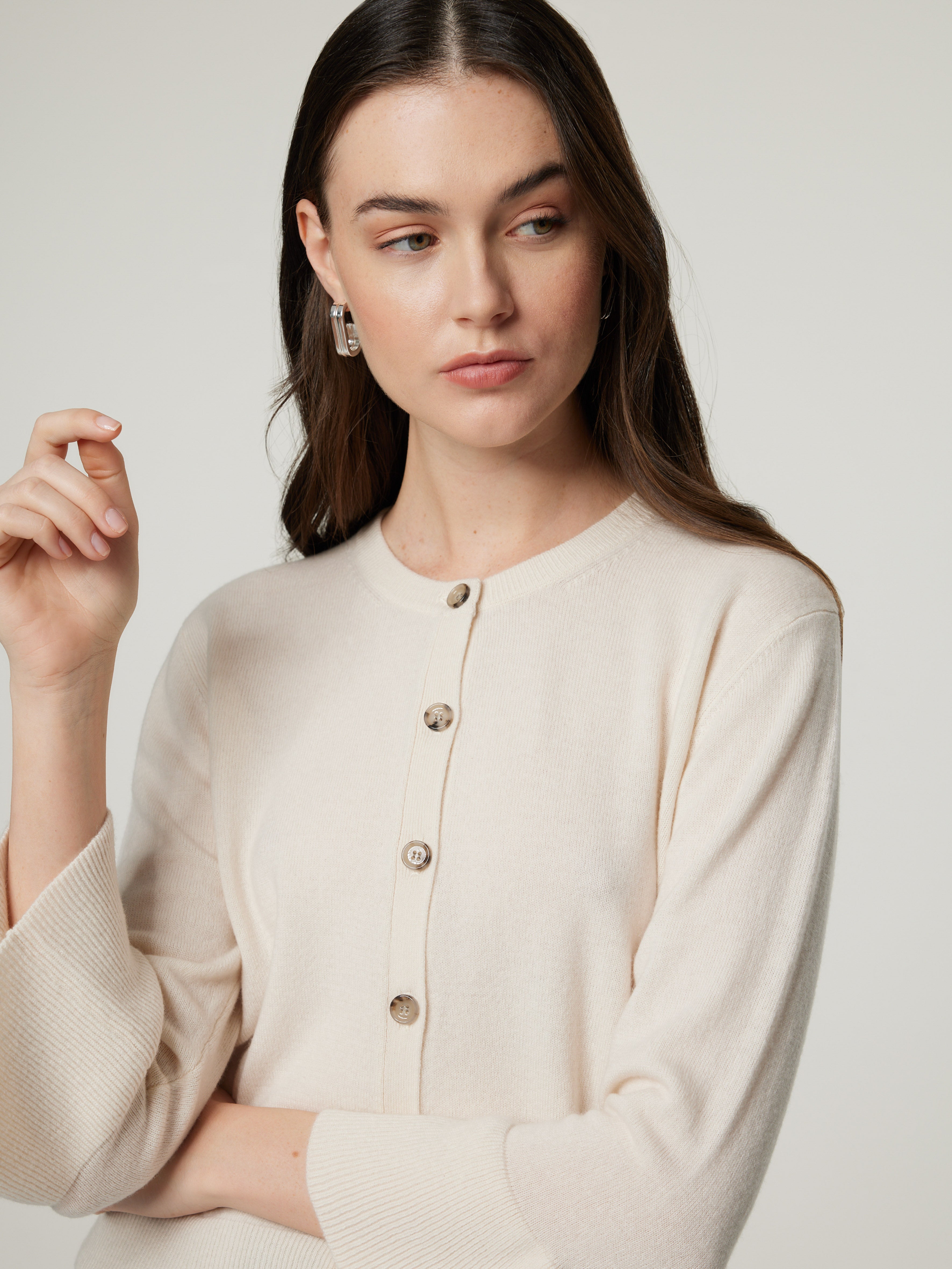 Strickjacke aus Kaschmir-Mix