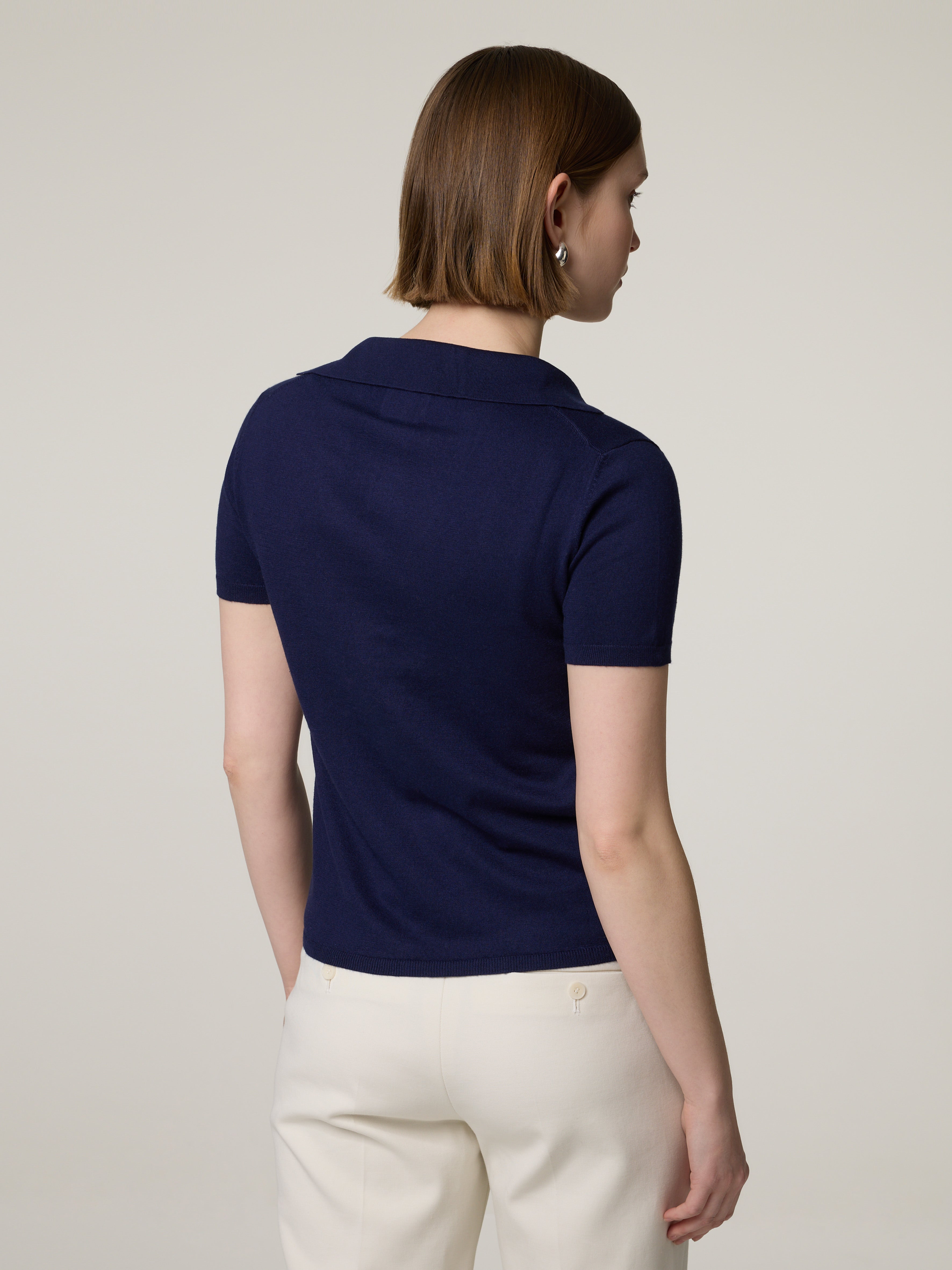 Strickpolo mit Kaschmir