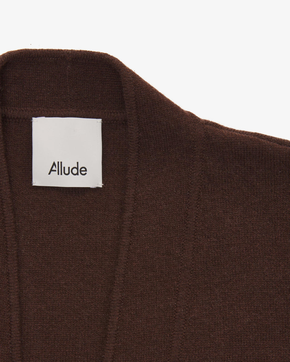 Strickweste aus Schurwolle und Cashmere