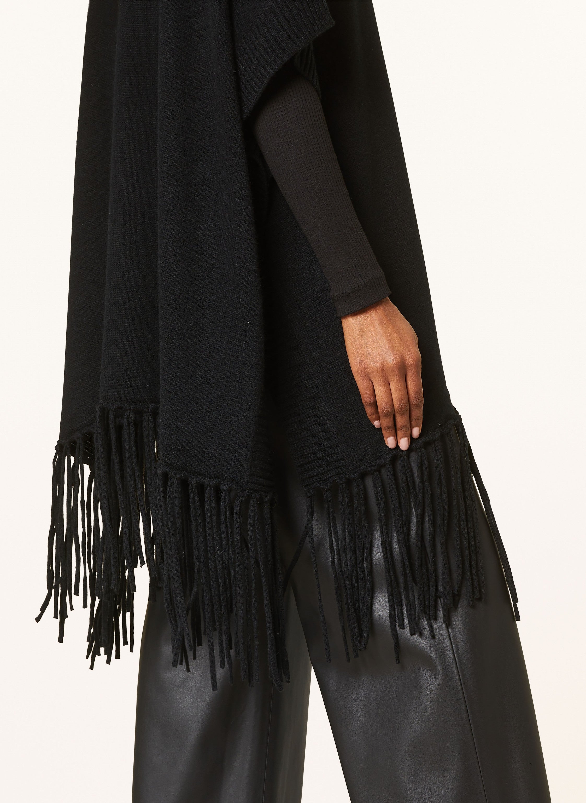 Poncho mit Cashmere