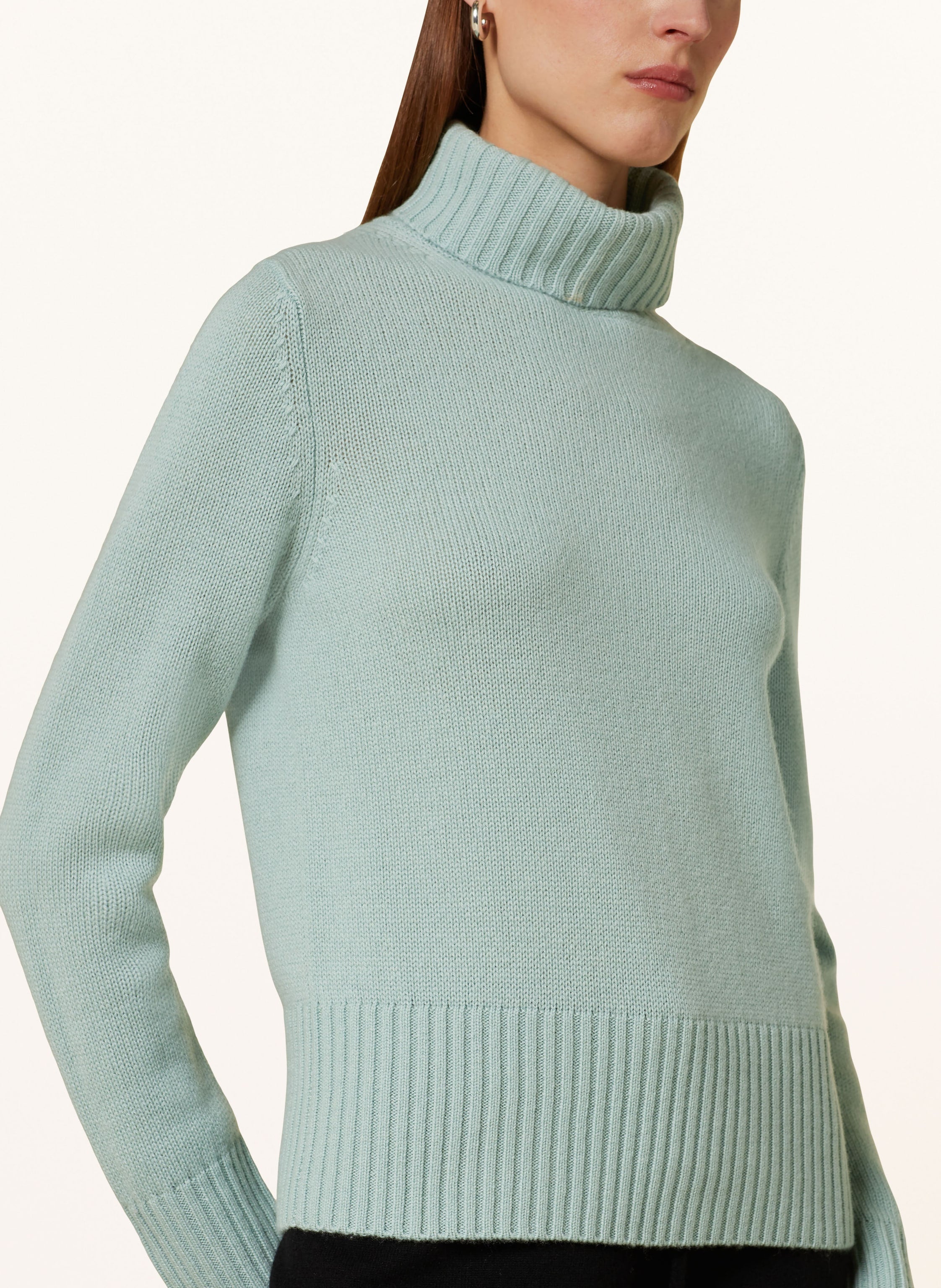 Rollkragenpullover mit Cashmere