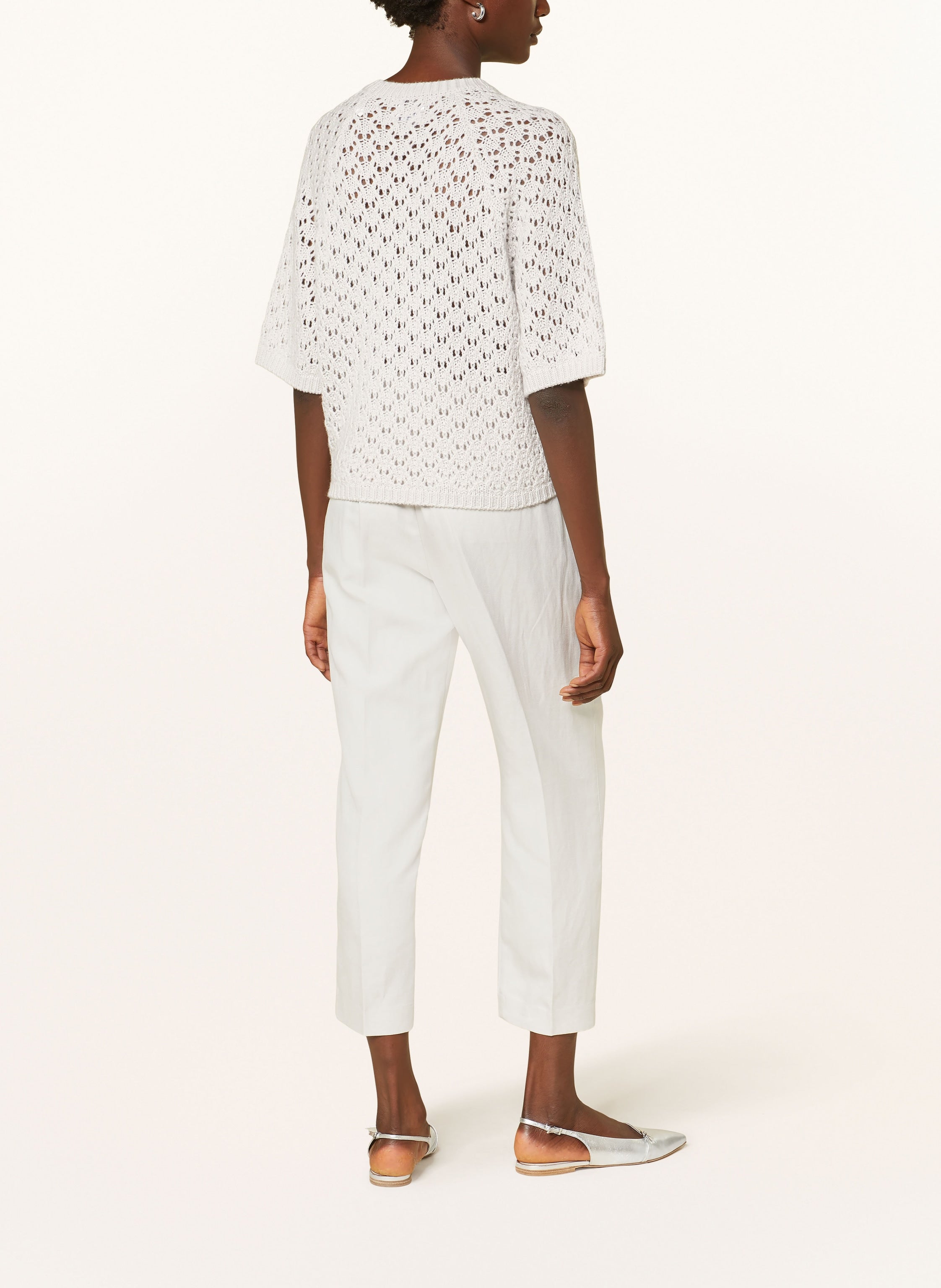 Strick-Shirt mit Cashmere und Schmucksteinen