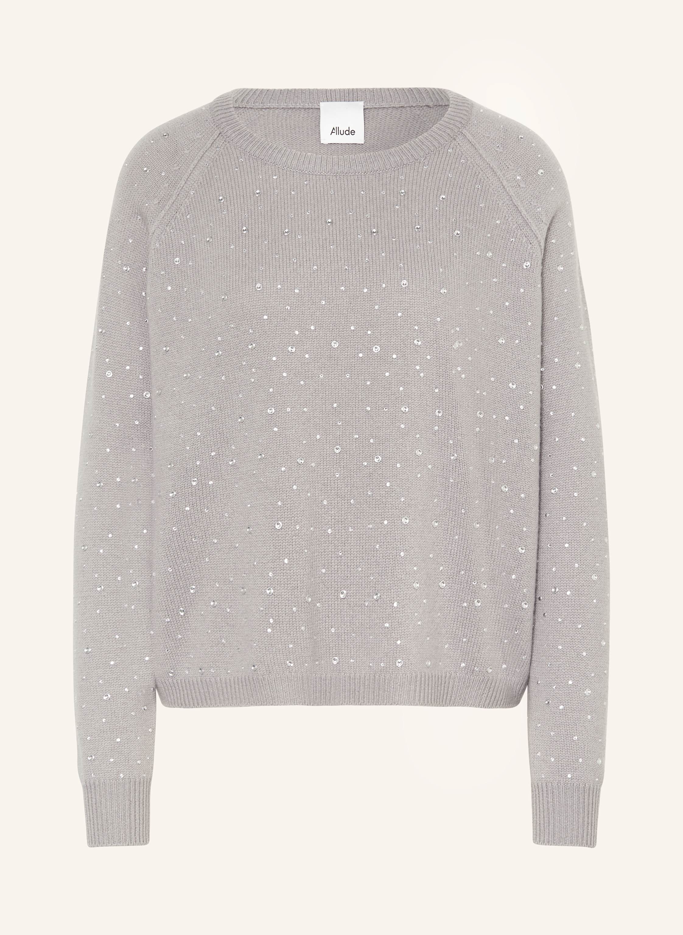 Pullover mit Cashmere und Schmucksteinen