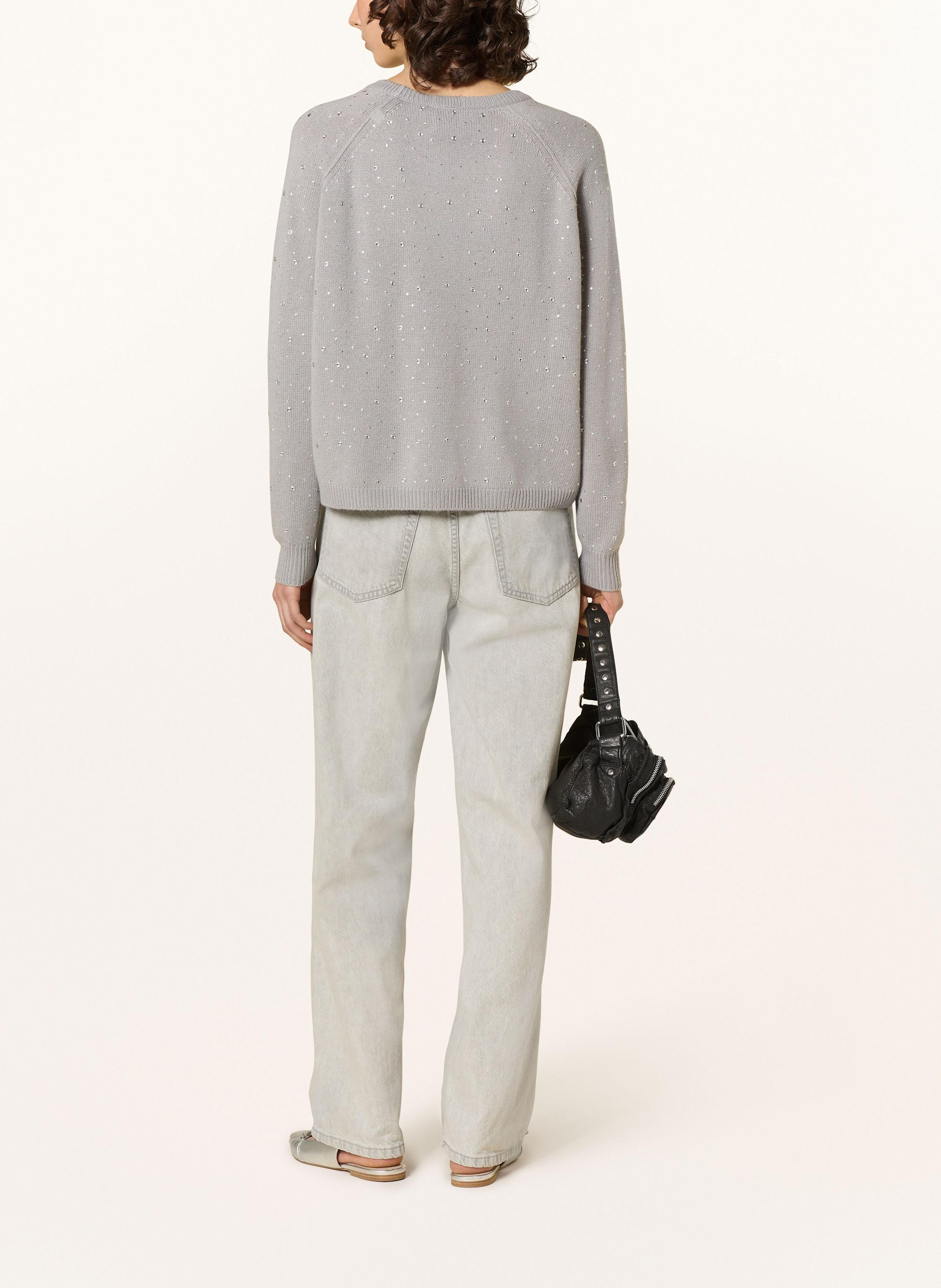 Pullover mit Cashmere und Schmucksteinen