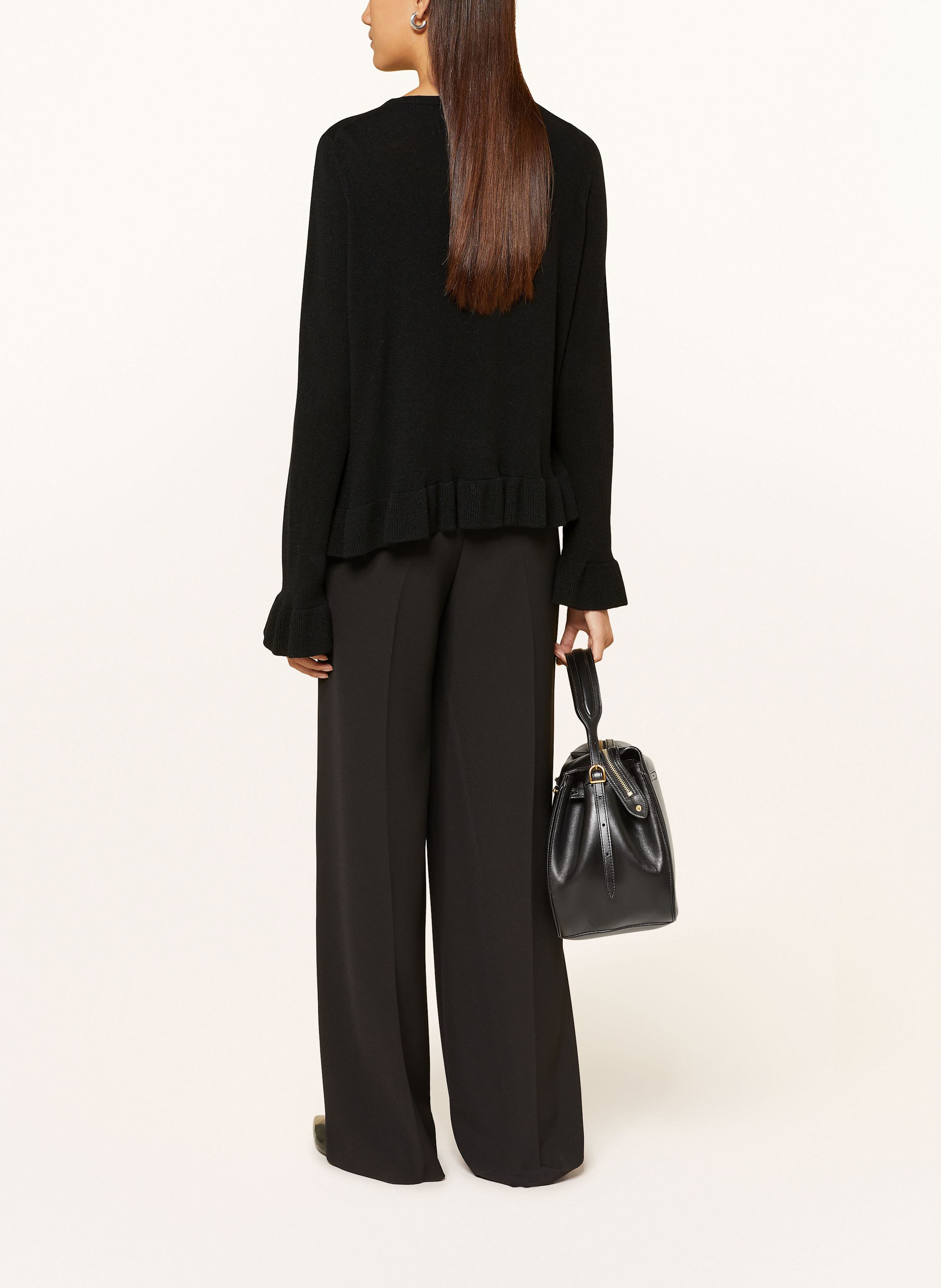 Pullover mit Cashmere und Volants