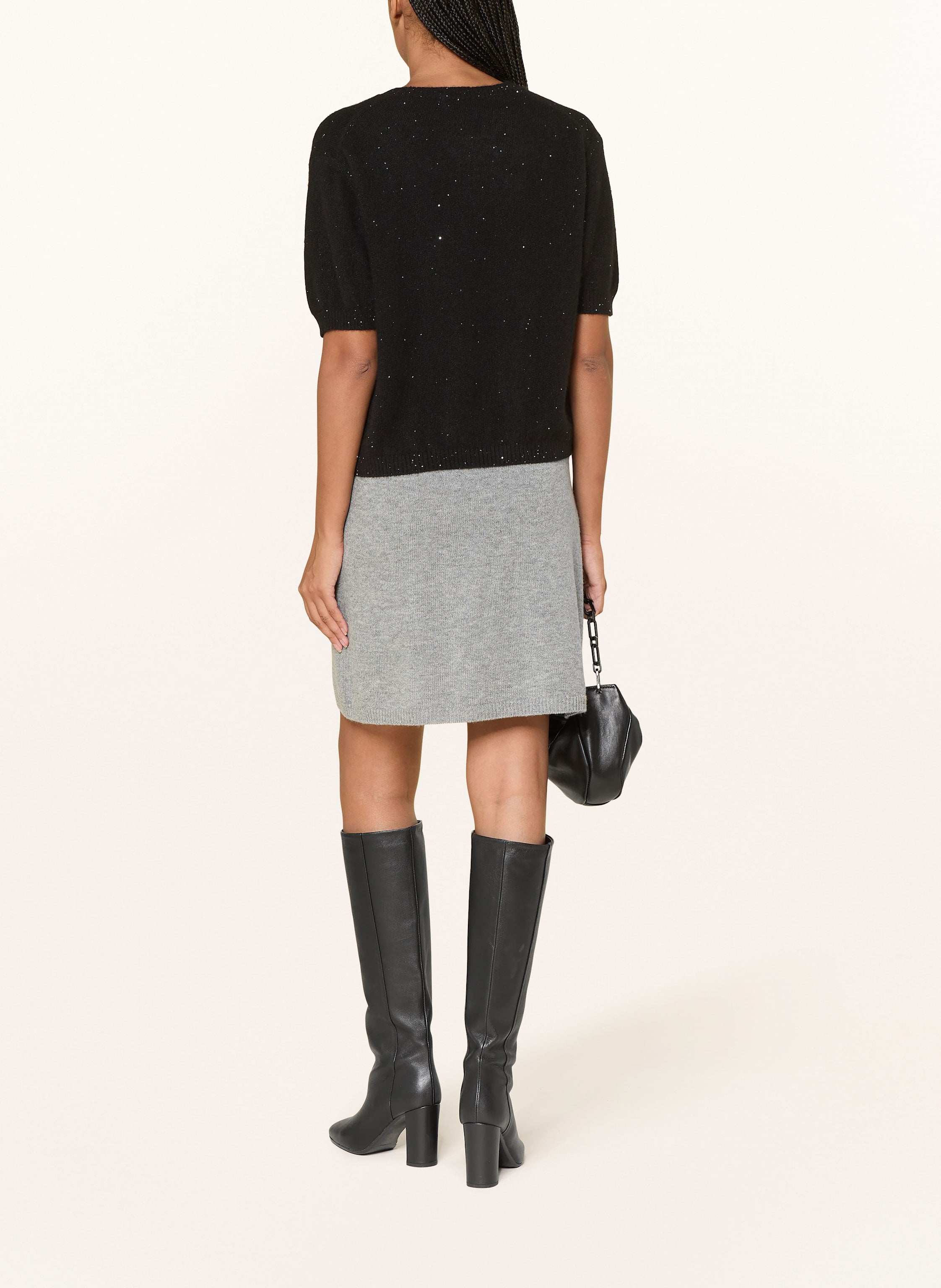 Strickshirt mit Cashmere und Seide