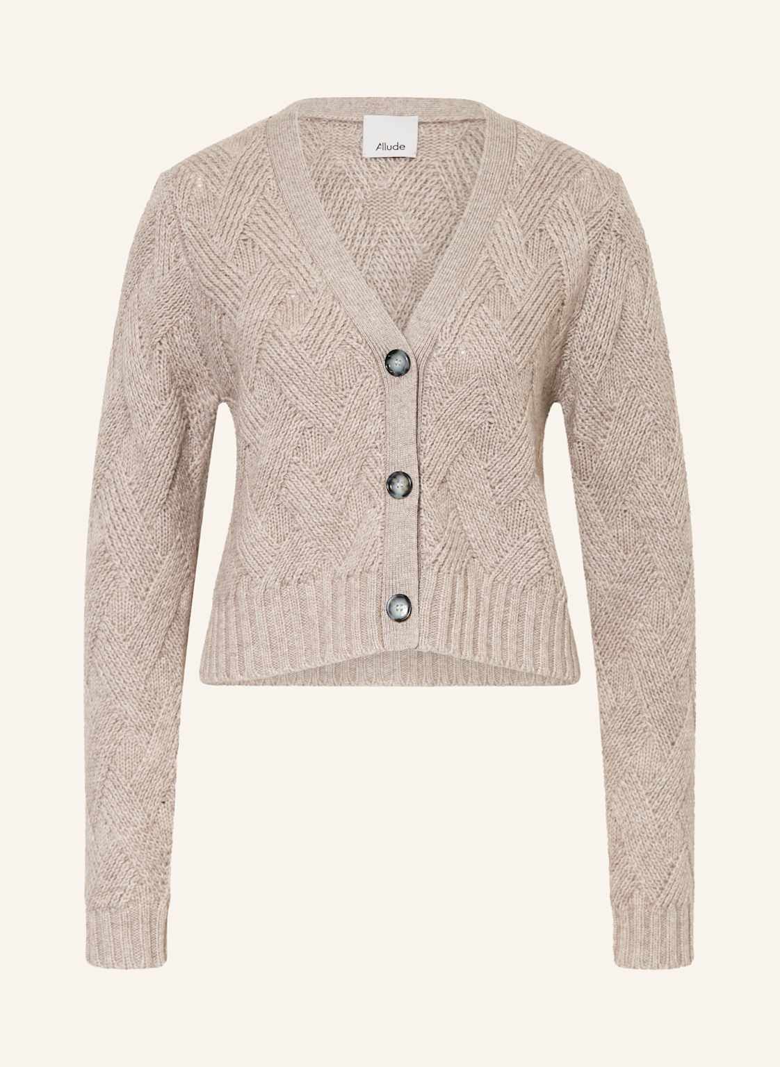 Strickjacke mit Cashmere