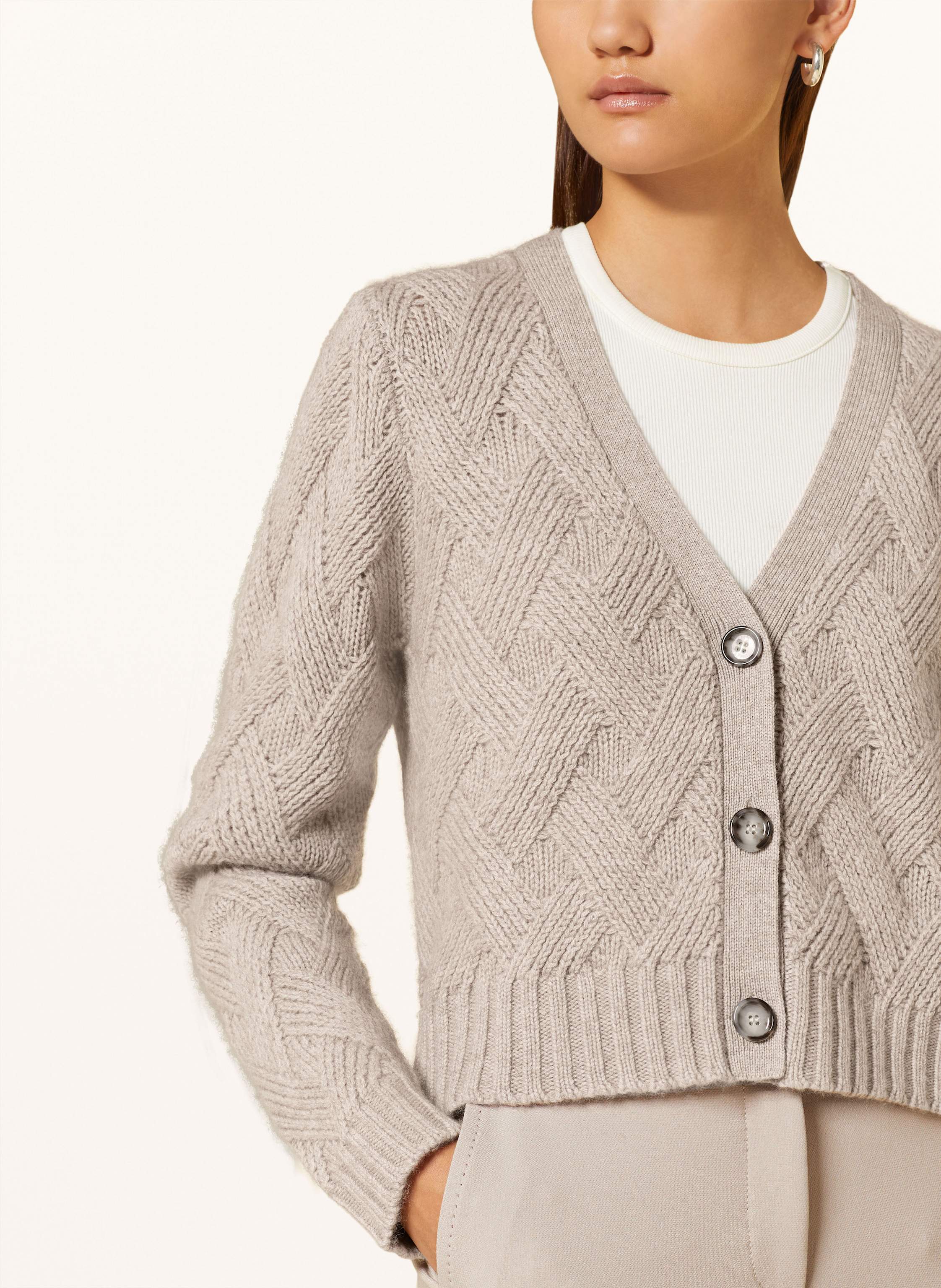 Strickjacke mit Cashmere