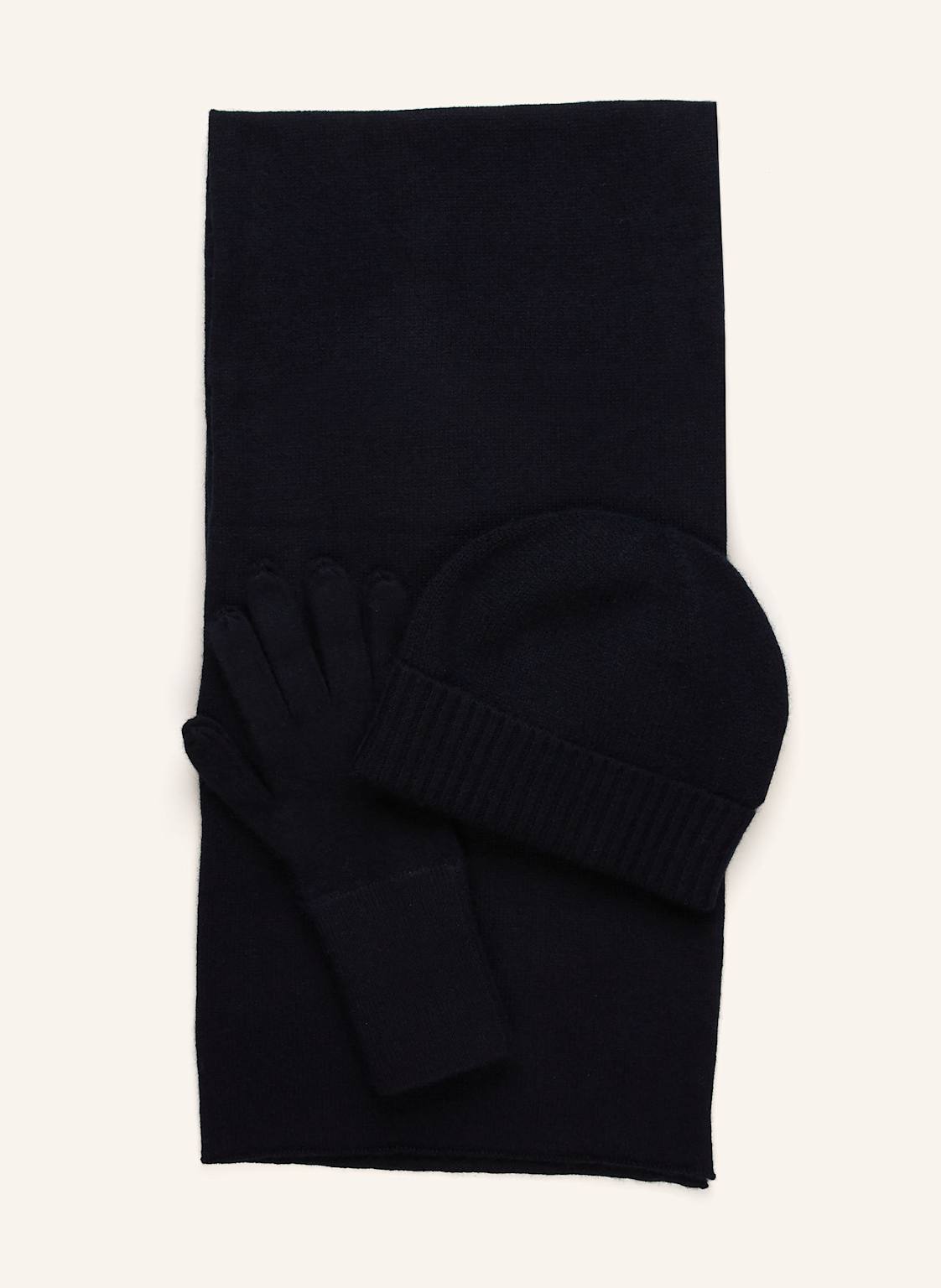 Set: Schal, Mütze und Handschuhe