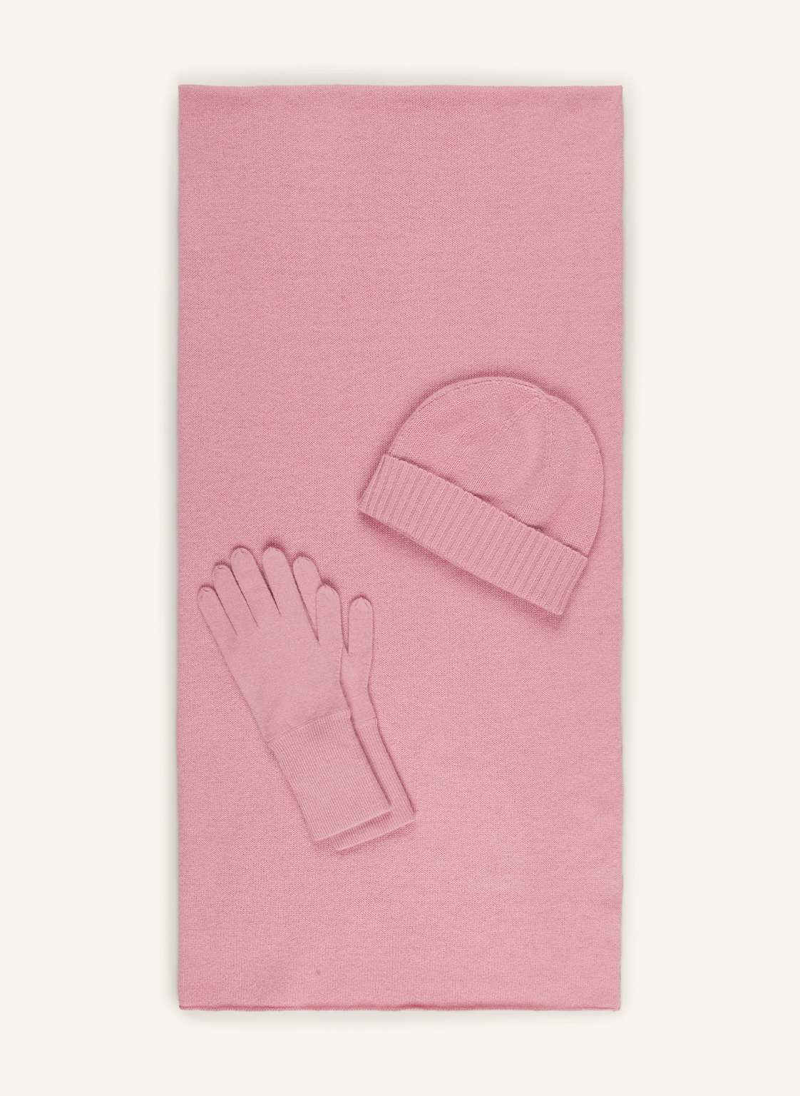 Set: Schal, Mütze und Handschuhe