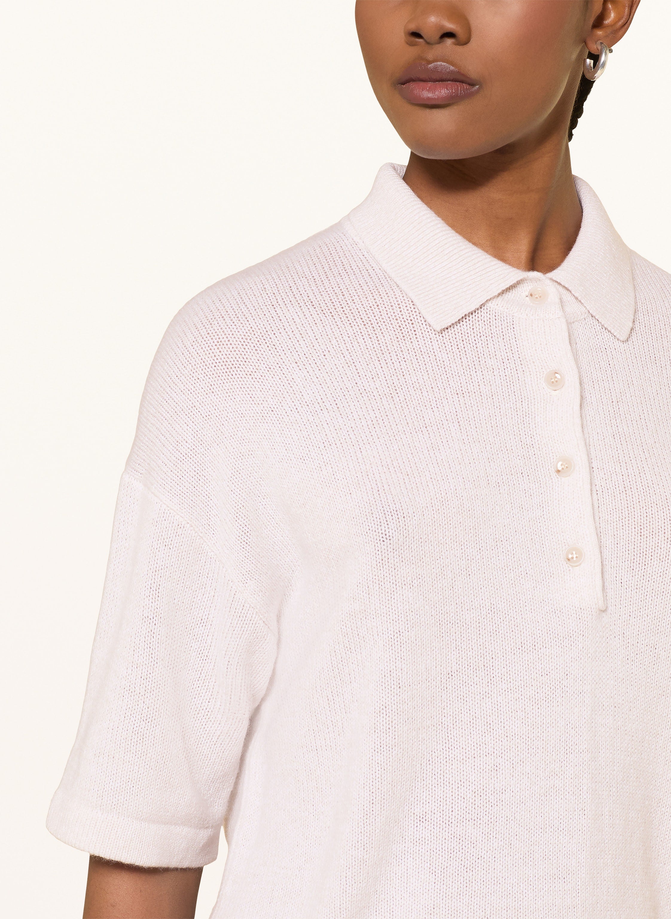 Strick-Poloshirt aus Cashmere