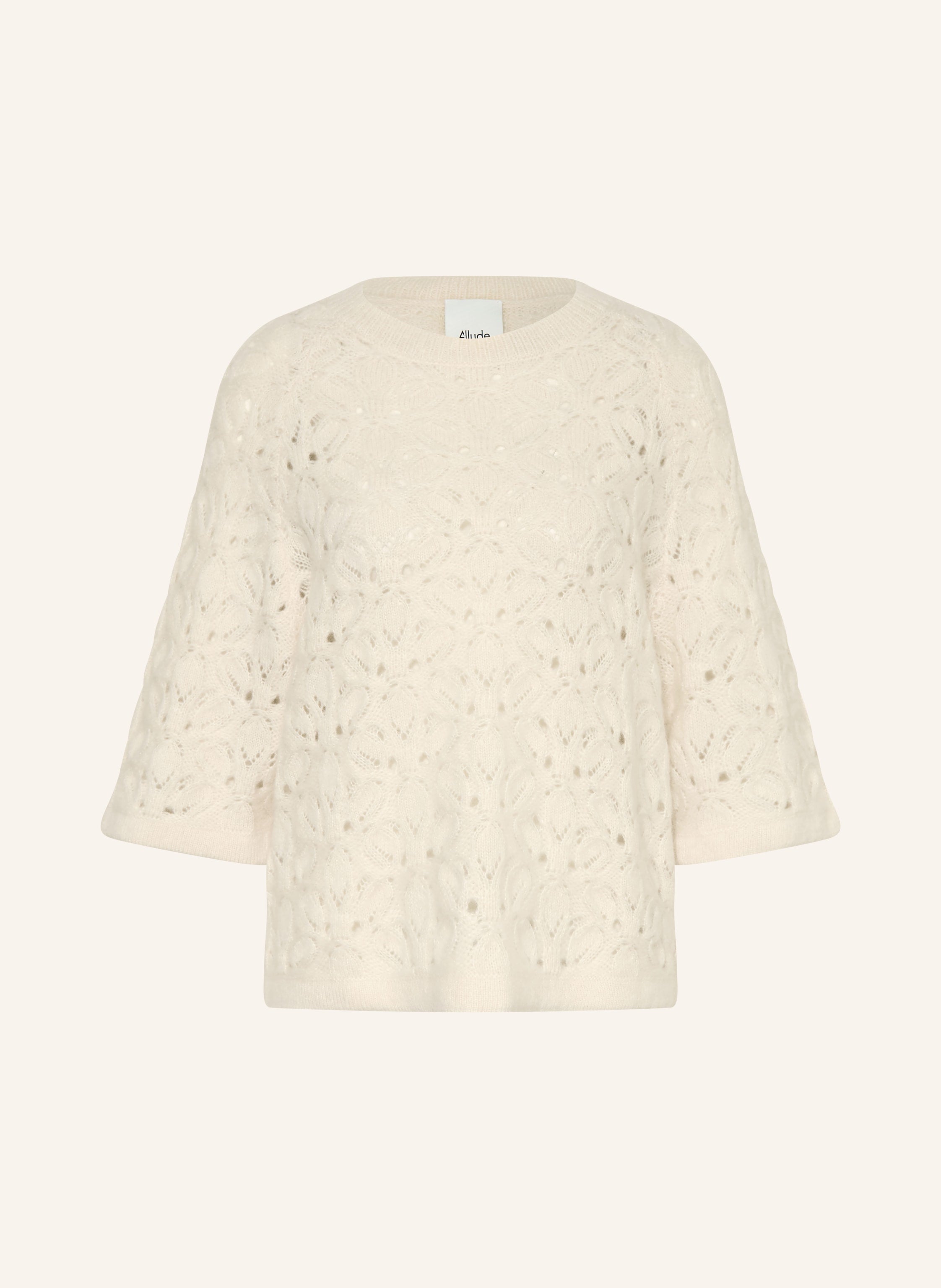 Cashmere-Pullover mit 3/4-Arm