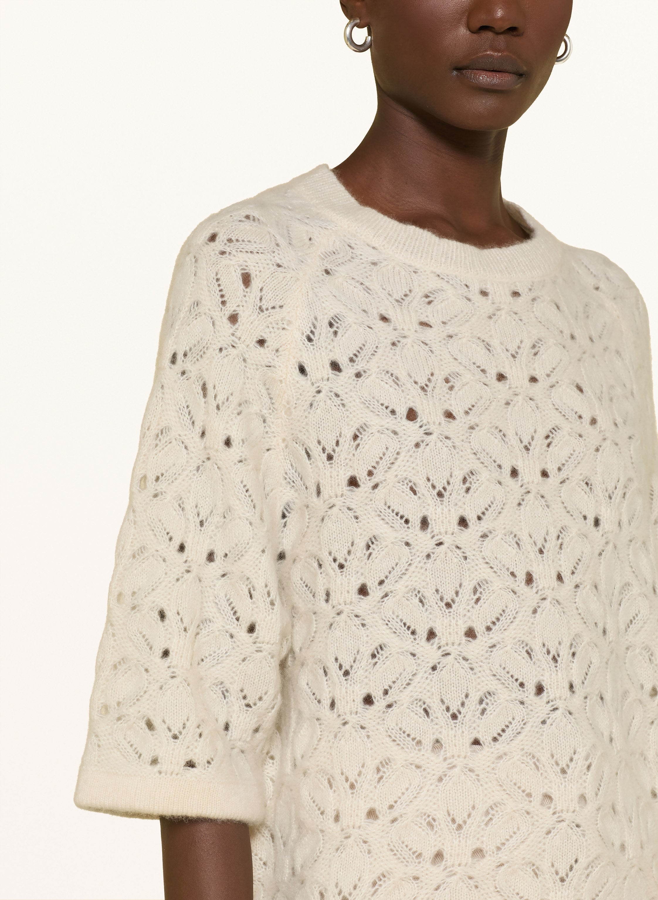 Cashmere-Pullover mit 3/4-Arm