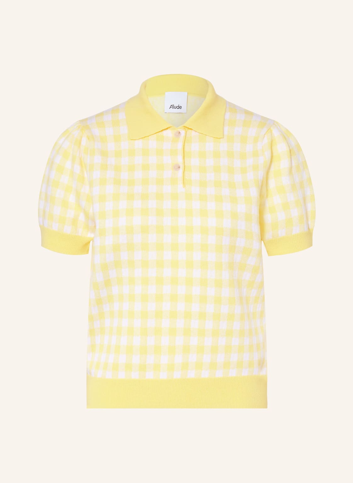 Strick-Poloshirt mit Cashmere