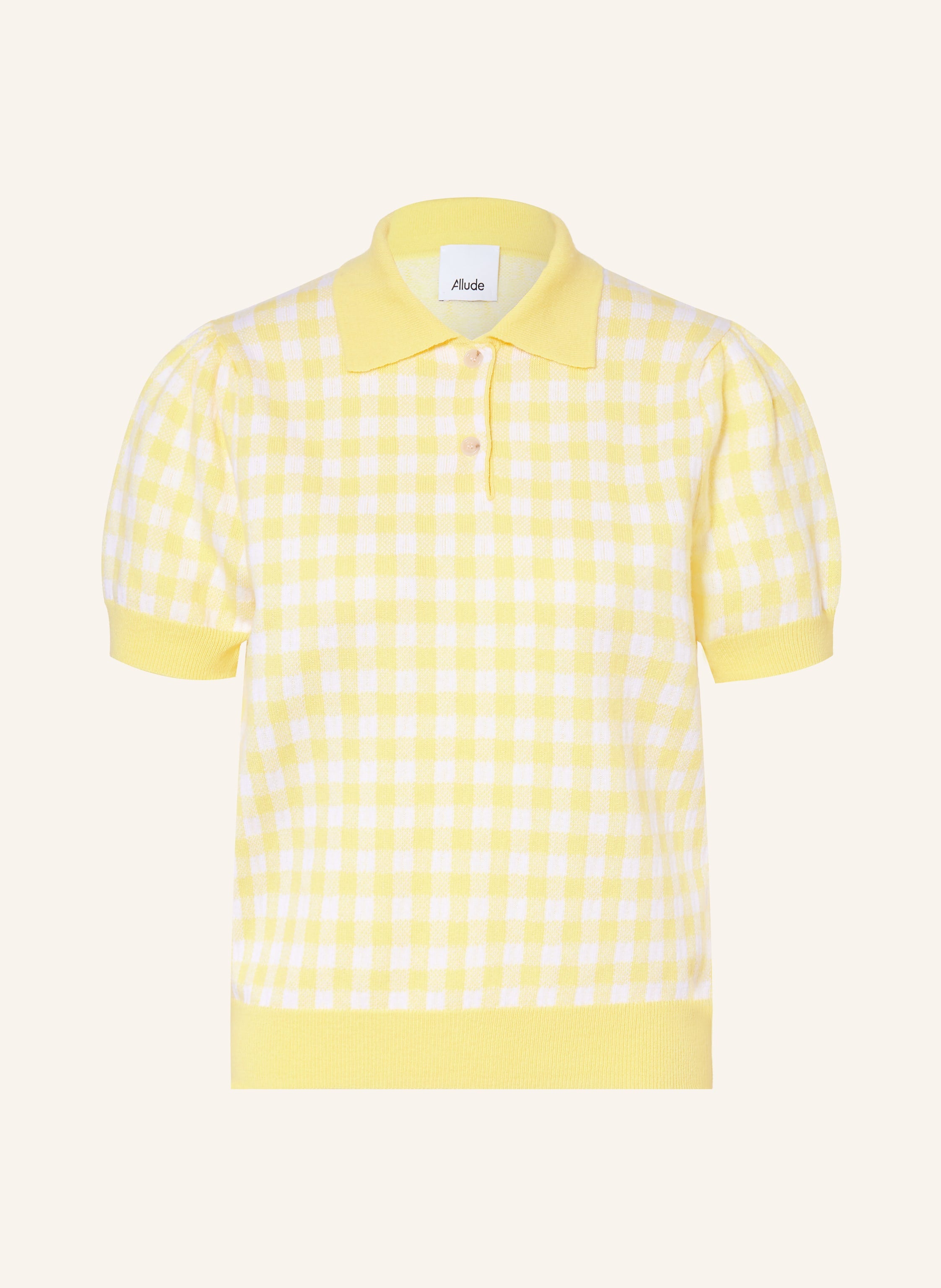 Strick-Poloshirt mit Cashmere