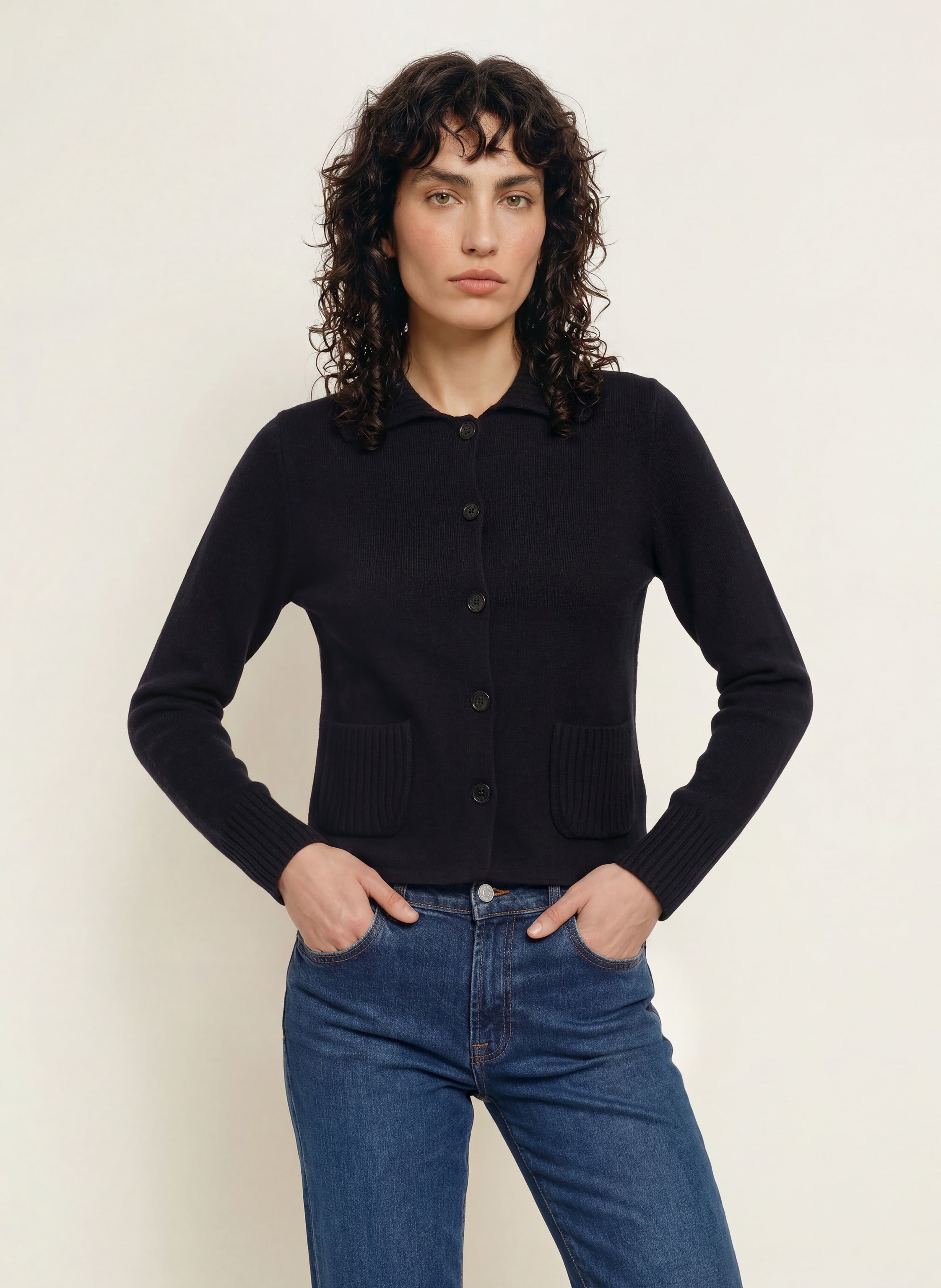 Strickjacke mit Cashmere