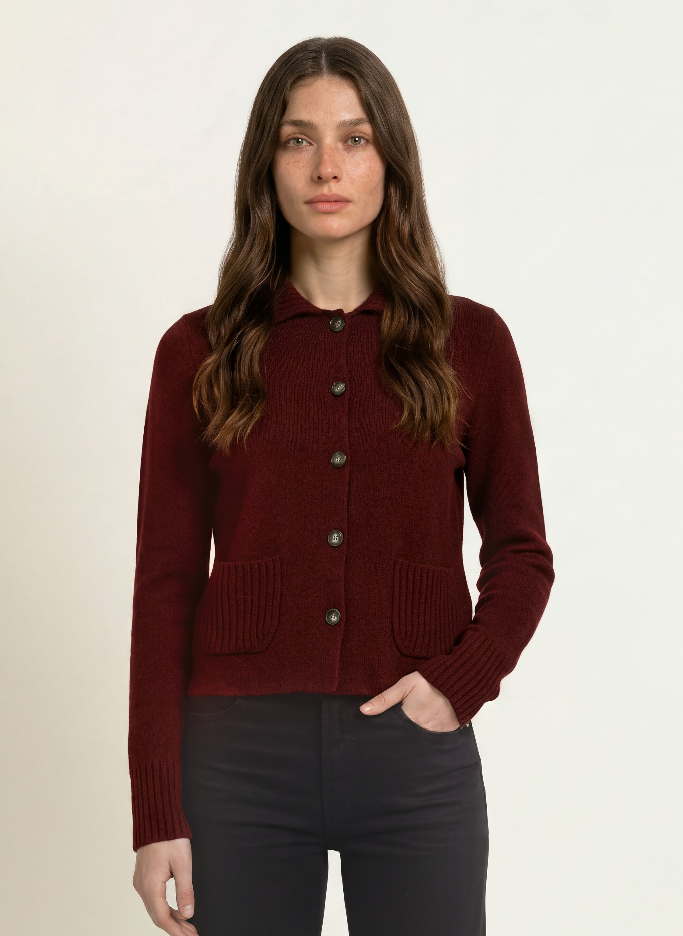 Strickjacke mit Cashmere