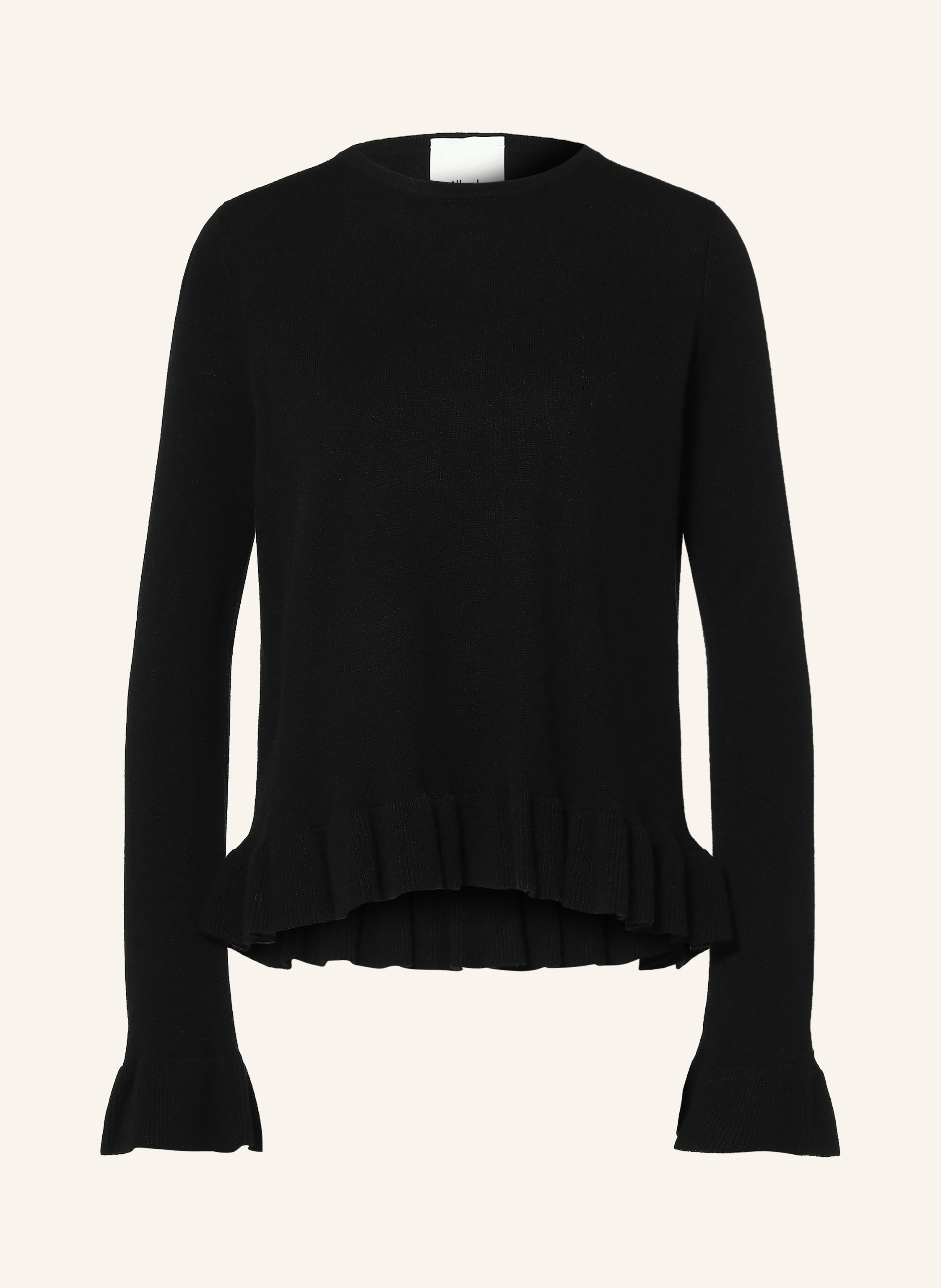 Pullover mit Cashmere und Volants
