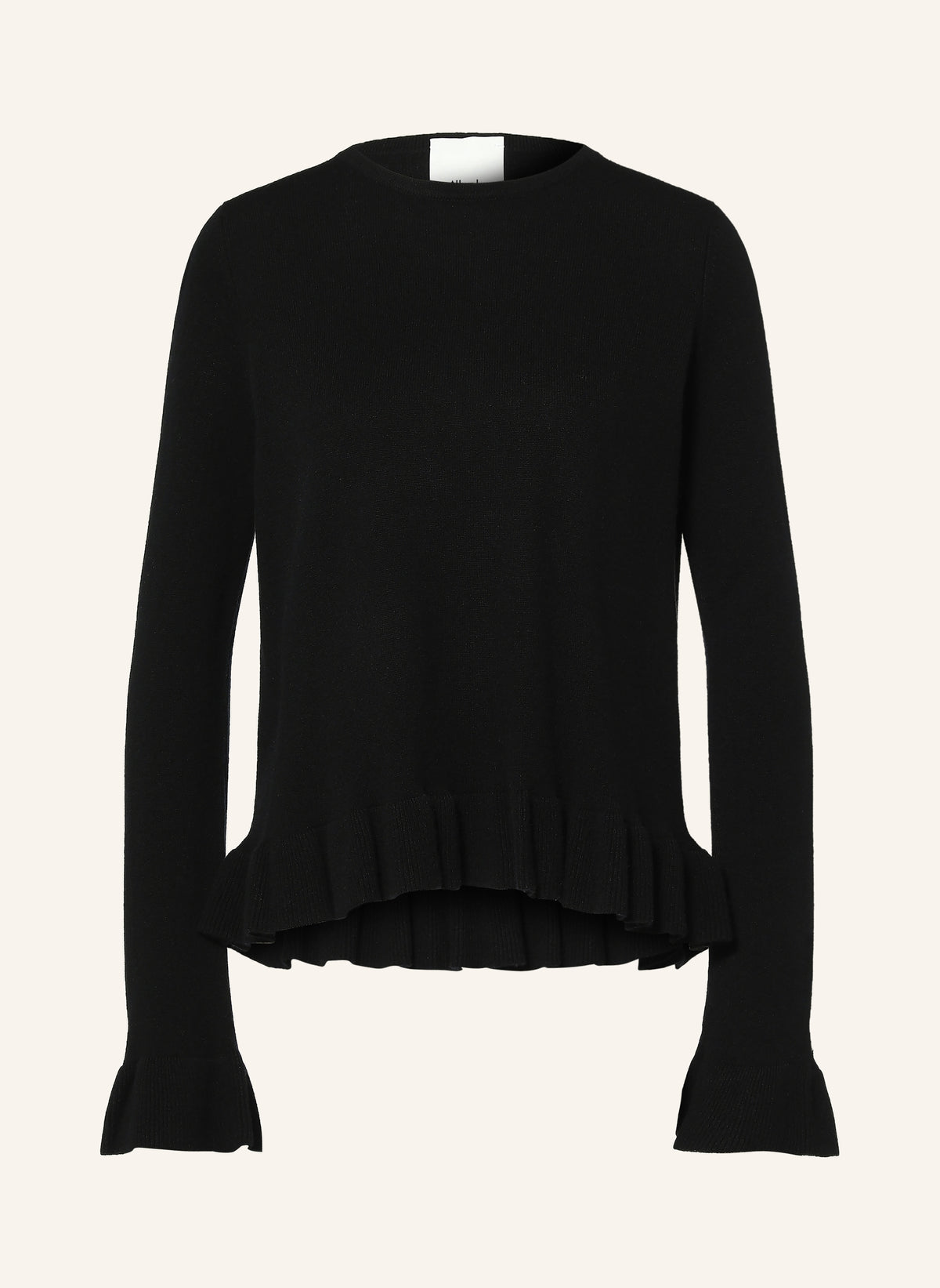 Pullover mit Cashmere und Volants