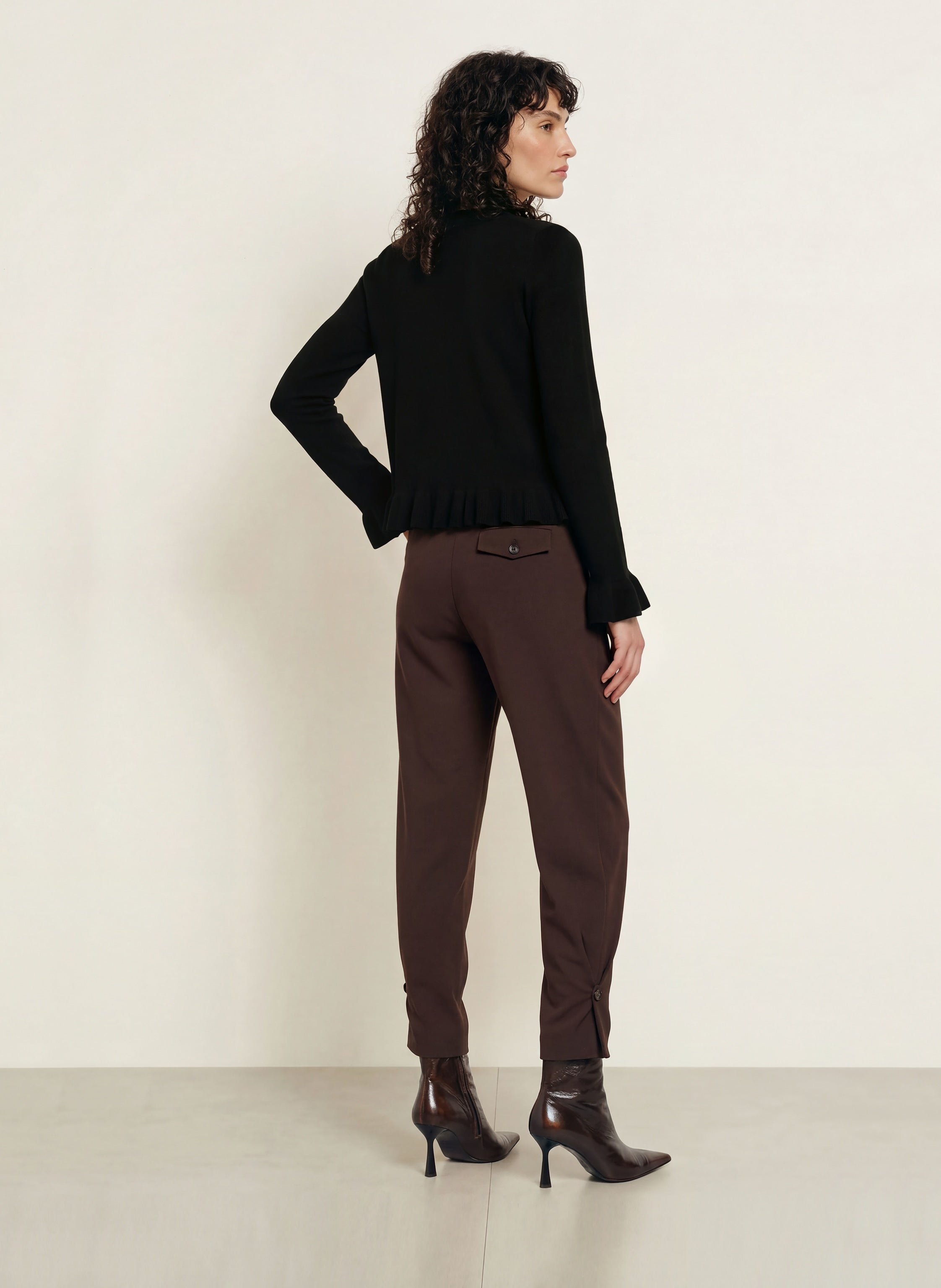 Pullover mit Cashmere und Volants