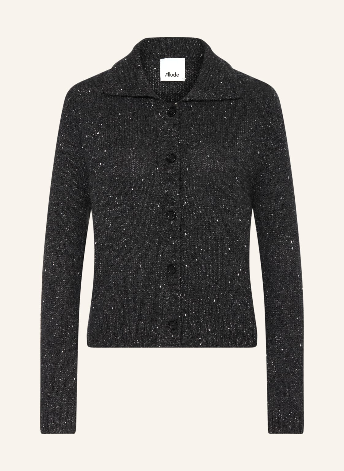 Strickjacke mit Cashmere und Glitzergarn