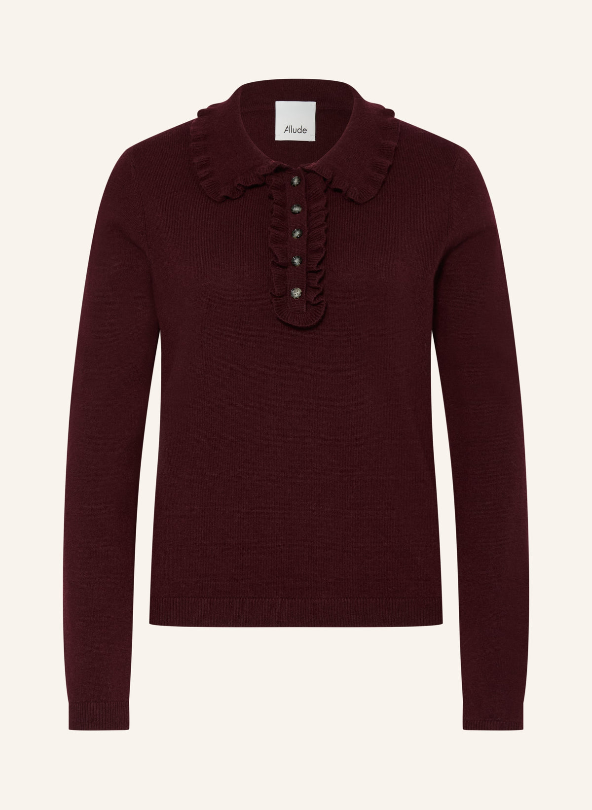 Pullover mit Cashmere und Rüschen