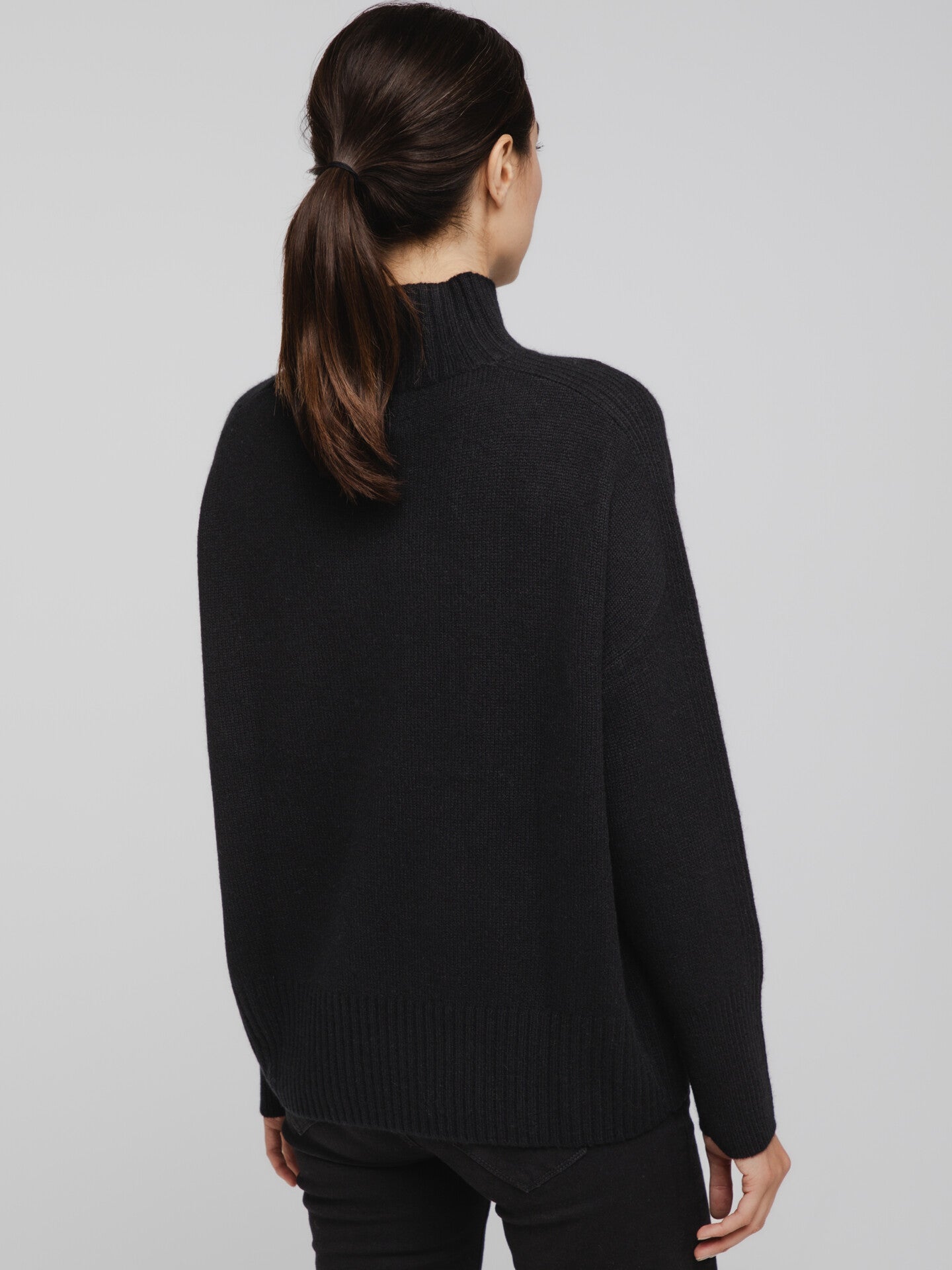 ALLUDE Turtleneck Pullover aus Cashmere Damen (90 SCHWARZ)