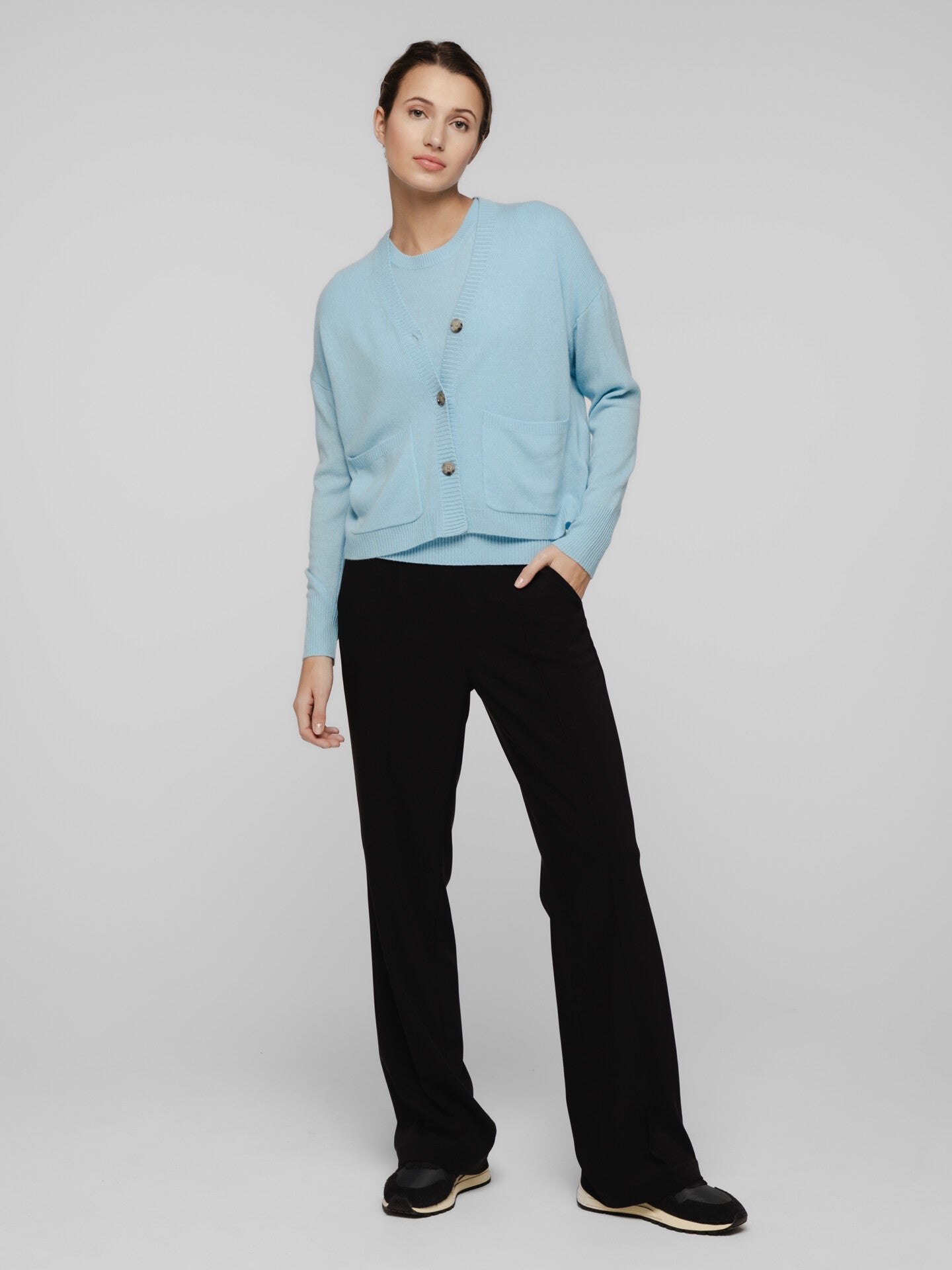 ALLUDE Strickjacke aus Cashmere Damen (12 HBLAU)