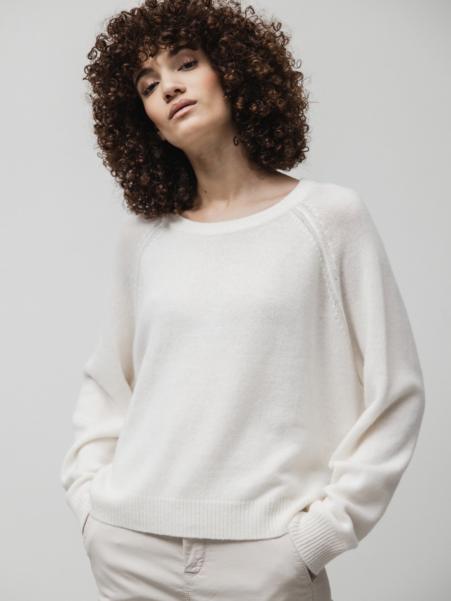 ALLUDE Pullover aus Cashmere Damen (40 OFF WHITE)