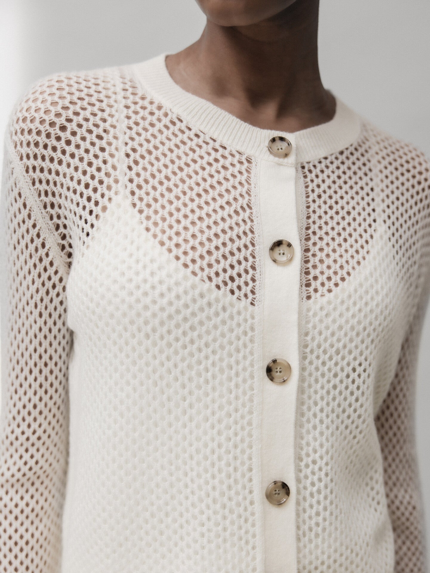 ALLUDE Strickjacke aus Schurwolle Damen (40 WHITE)