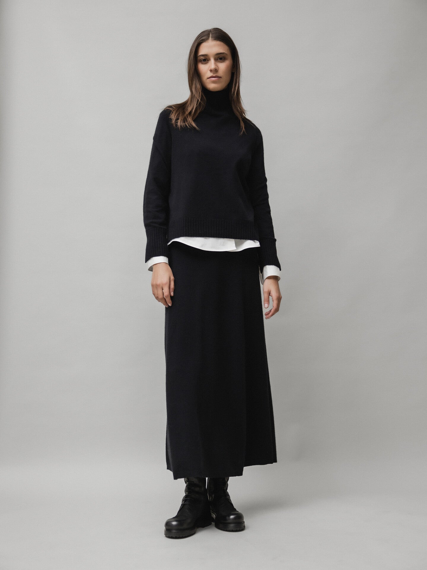 ALLUDE Turtleneck Pullover aus Cashmere Damen (90 SCHWARZ)