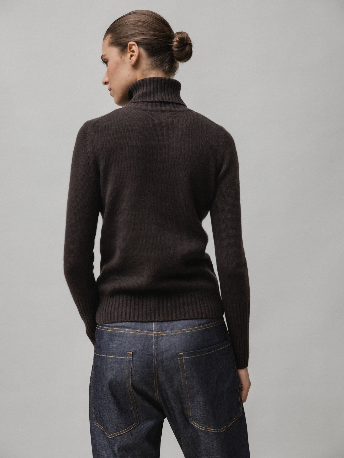 ALLUDE Rollkragenpullover aus Cashmere Damen (49 BRAUN)