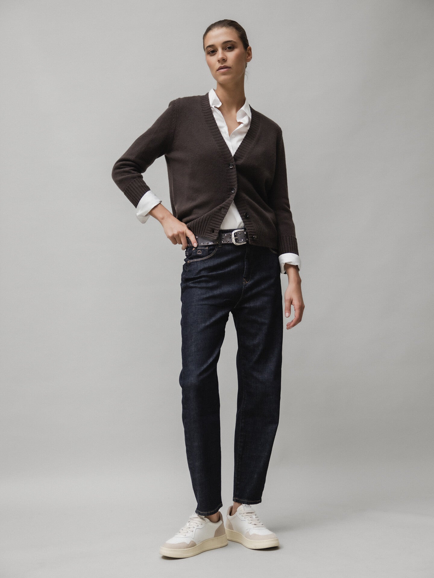 ALLUDE Strickjacke aus Caschmere Damen (49 BRAUN)