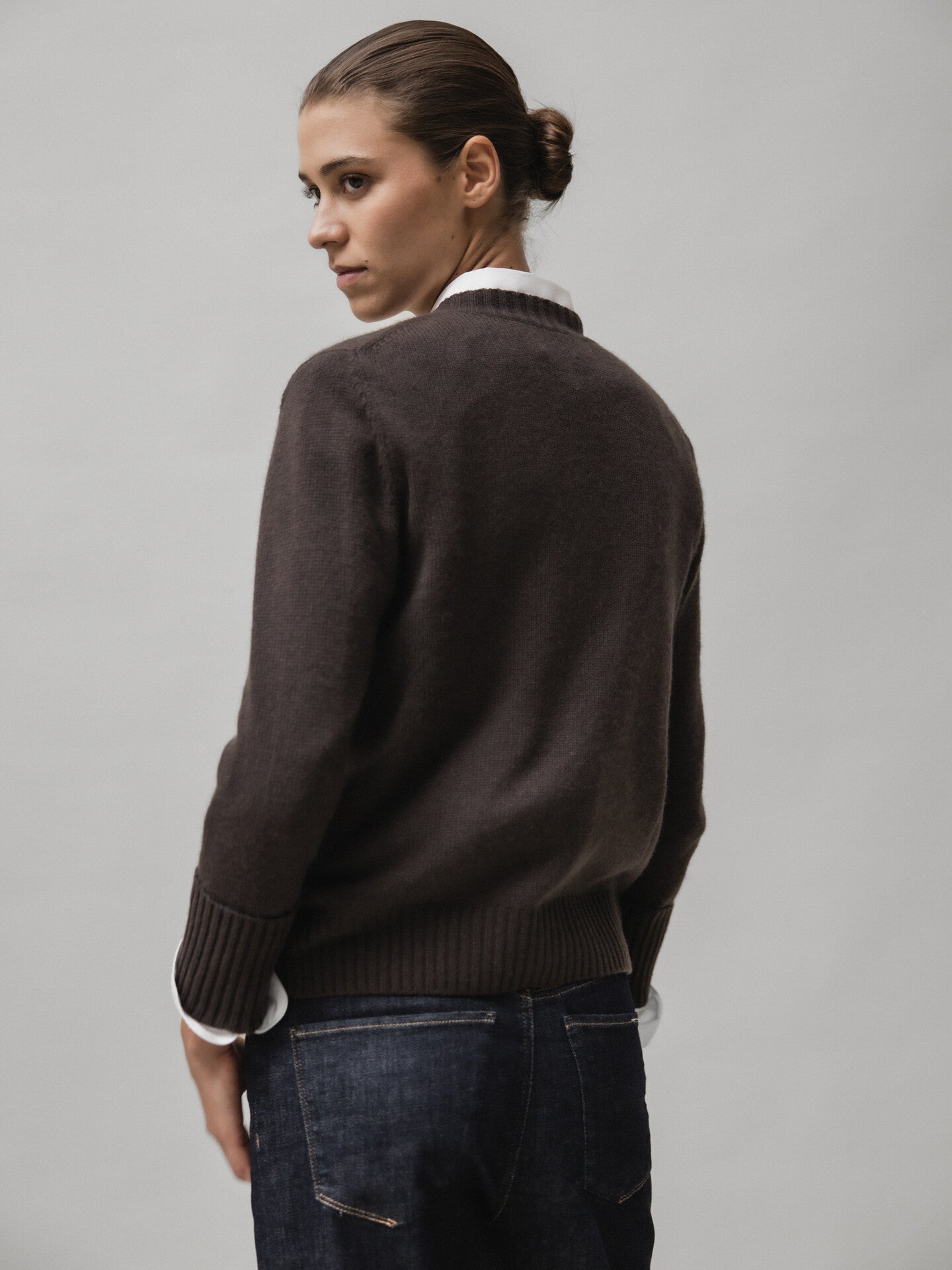 ALLUDE Strickjacke aus Caschmere Damen (49 BRAUN)