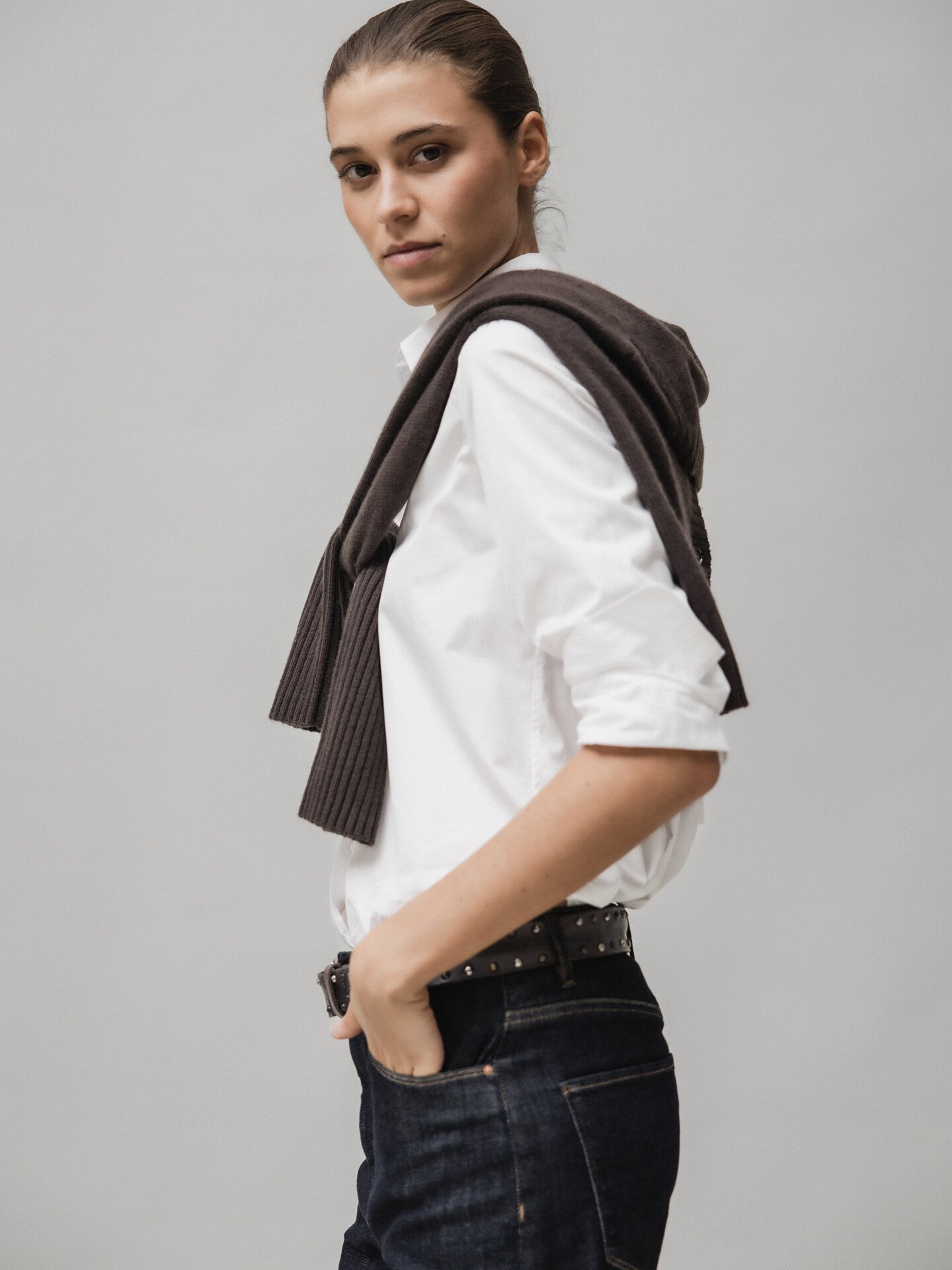 ALLUDE Strickjacke aus Caschmere Damen (49 BRAUN)