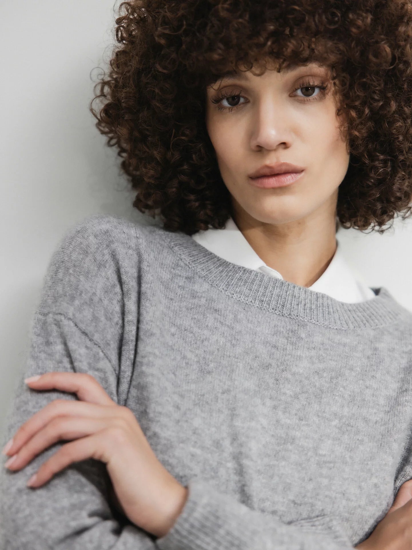 ALLUDE Pullover aus Cashmere Damen (83 GREY MEL)