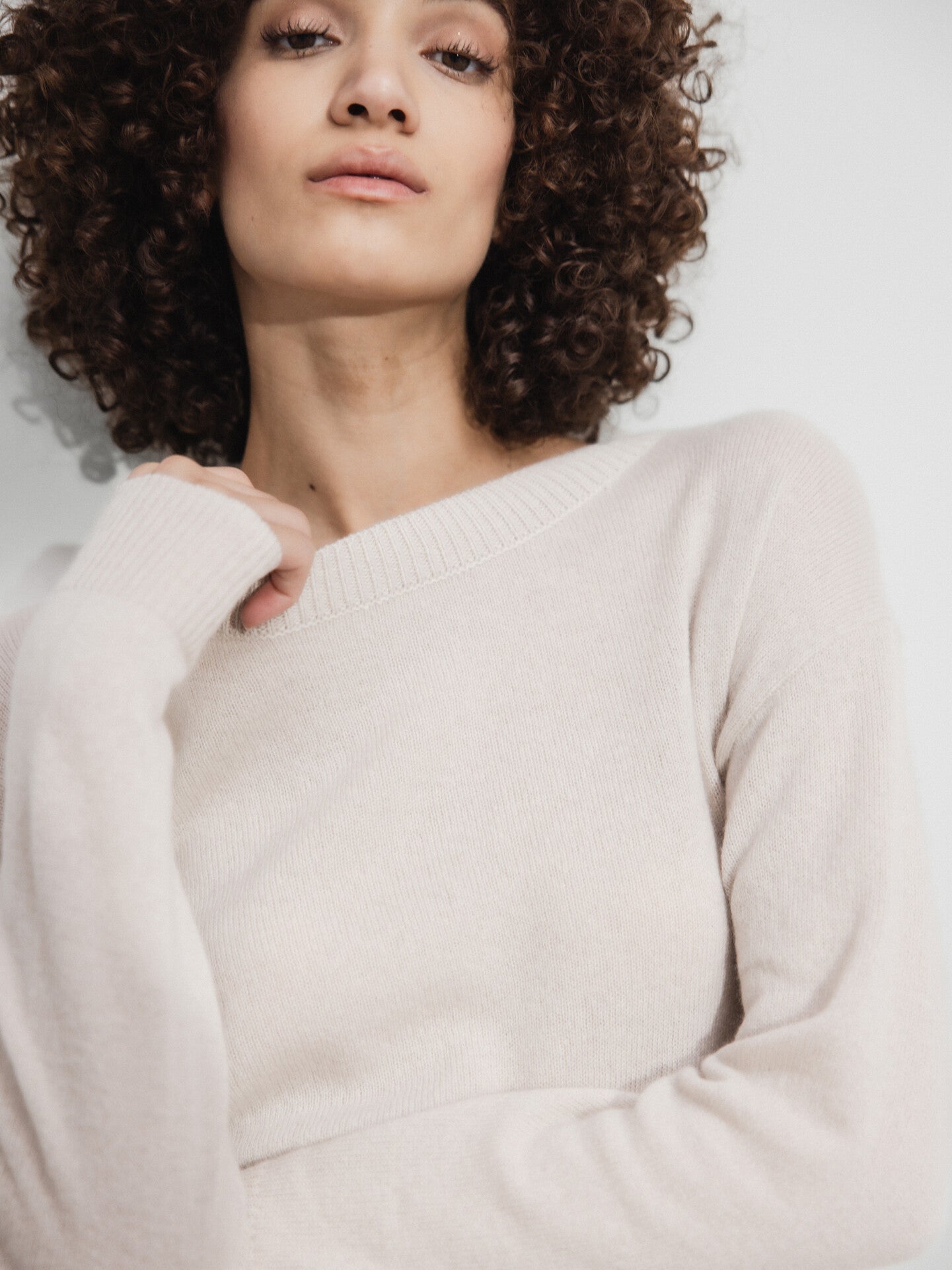 ALLUDE Pullover aus Cashmere Damen (42 D.SAND)