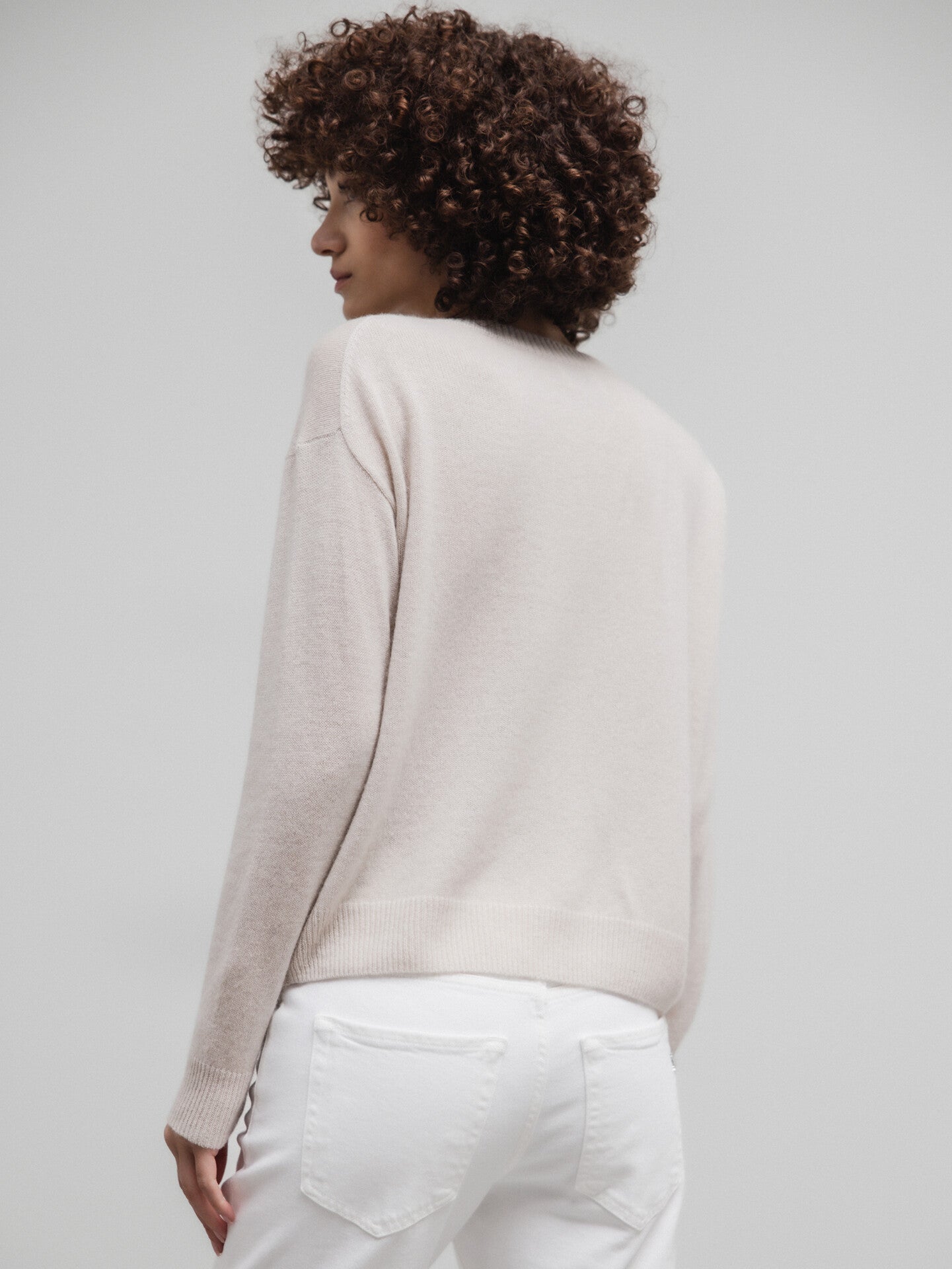 ALLUDE Pullover aus Cashmere Damen (42 D.SAND)