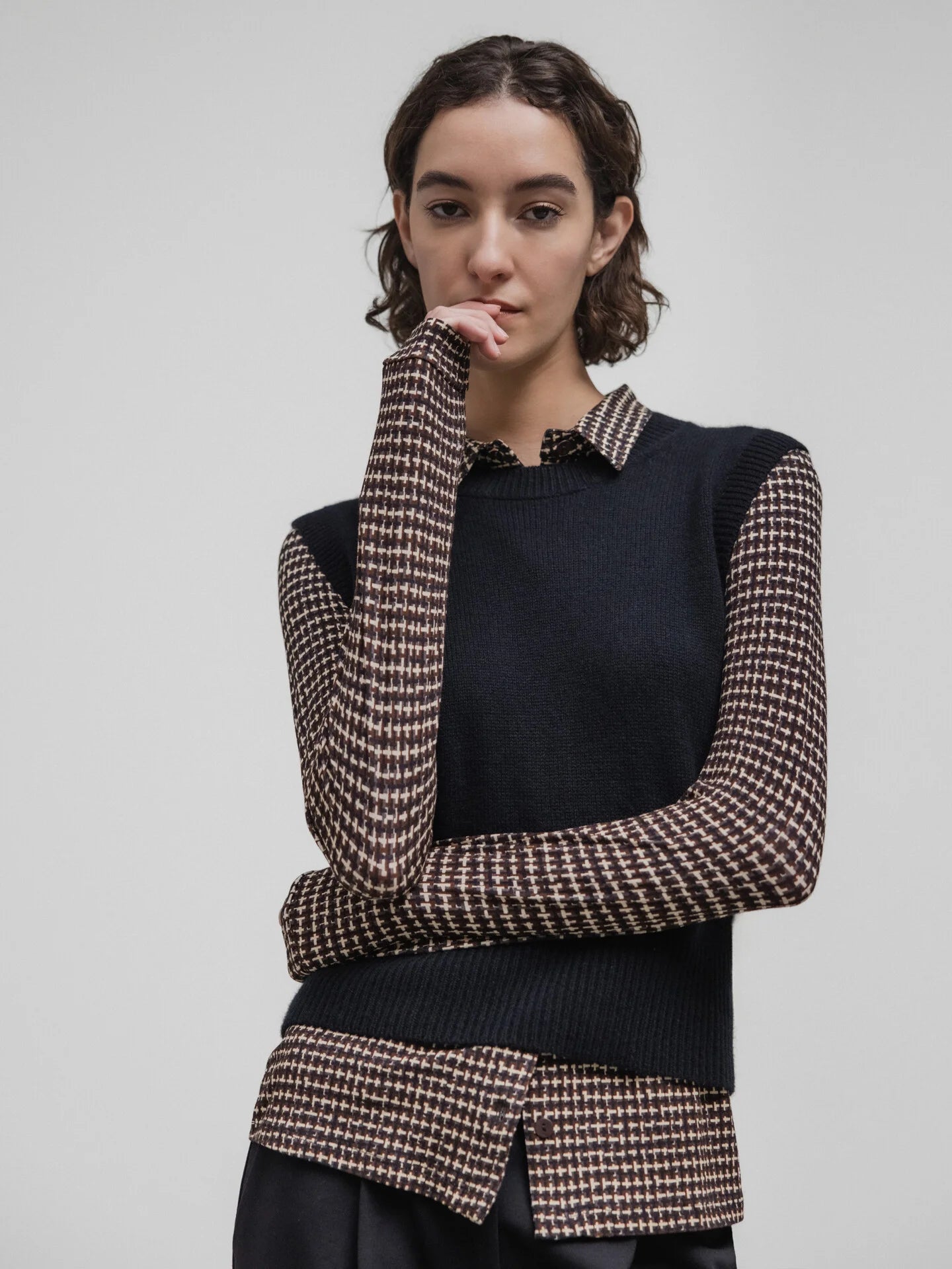 ALLUDE Pullunder Damen (90 SCHWARZ)