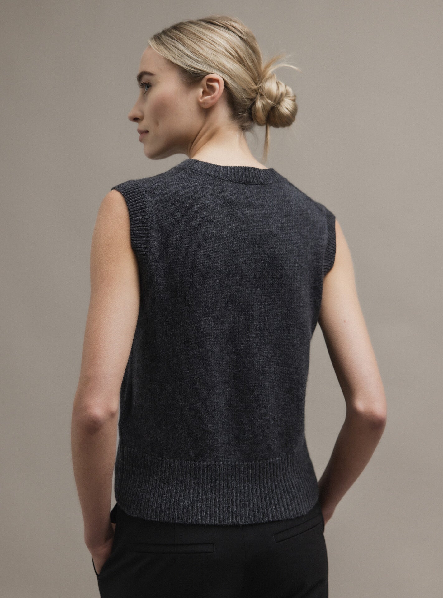 ALLUDE Pullunder Damen (84 ANTHRA)