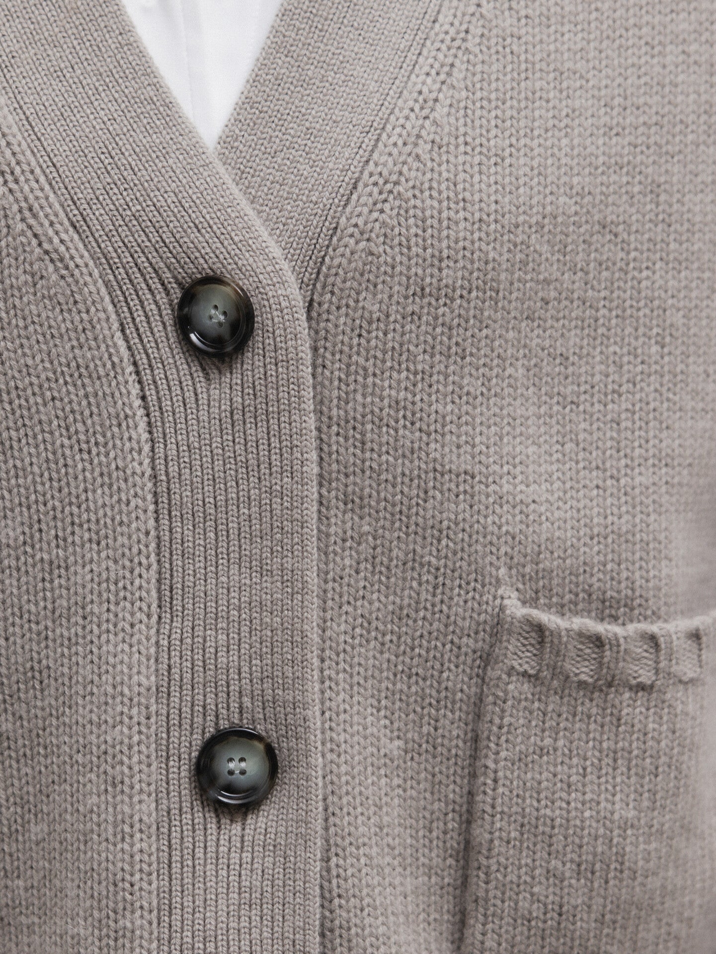 ALLUDE Strickjacke aus Schurwolle Damen (85 TAUPE)