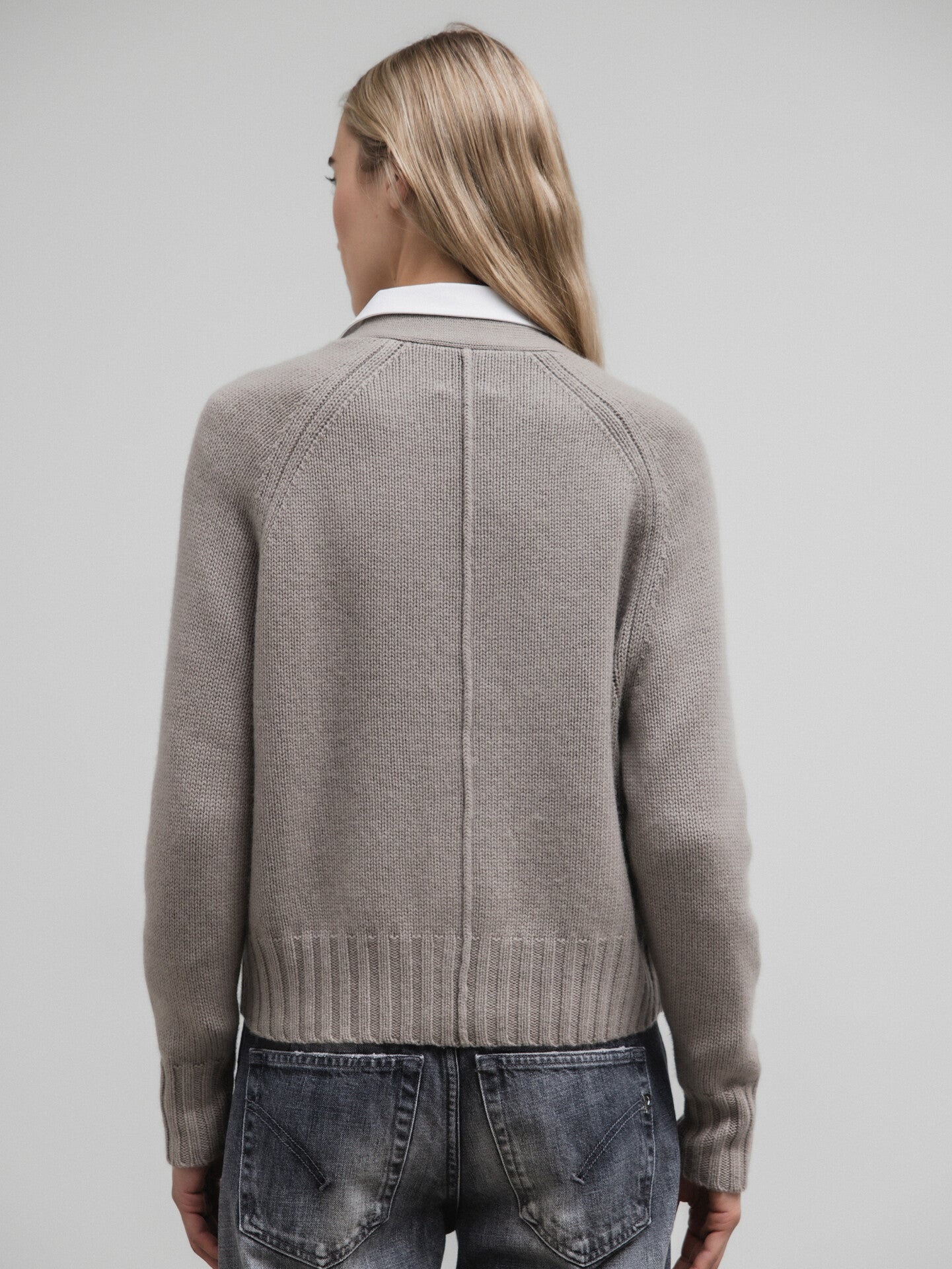 ALLUDE Strickjacke aus Schurwolle Damen (85 TAUPE)