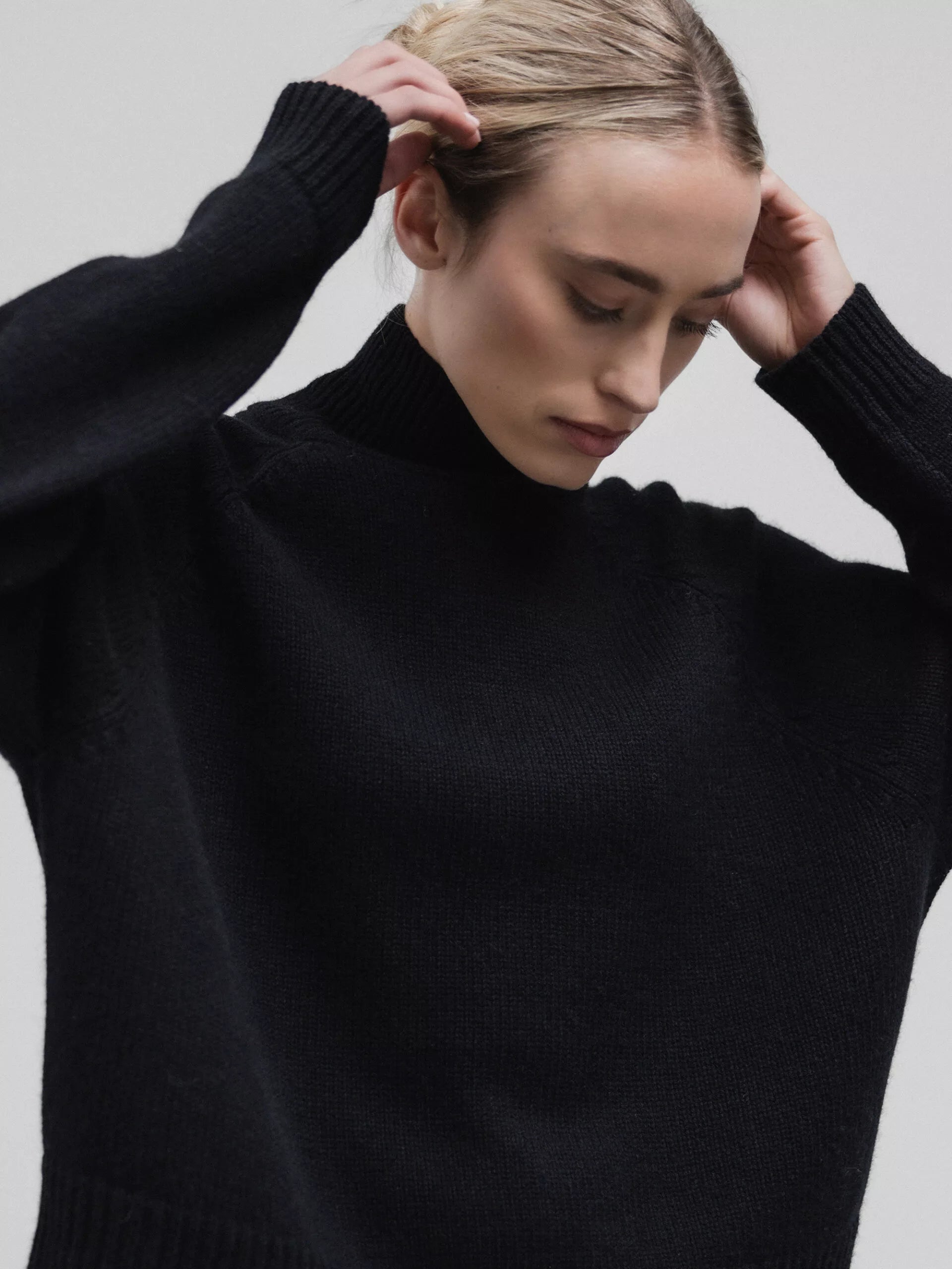 ALLUDE Turtleneck Pullover aus Schurwolle Damen (90 SCHWARZ)