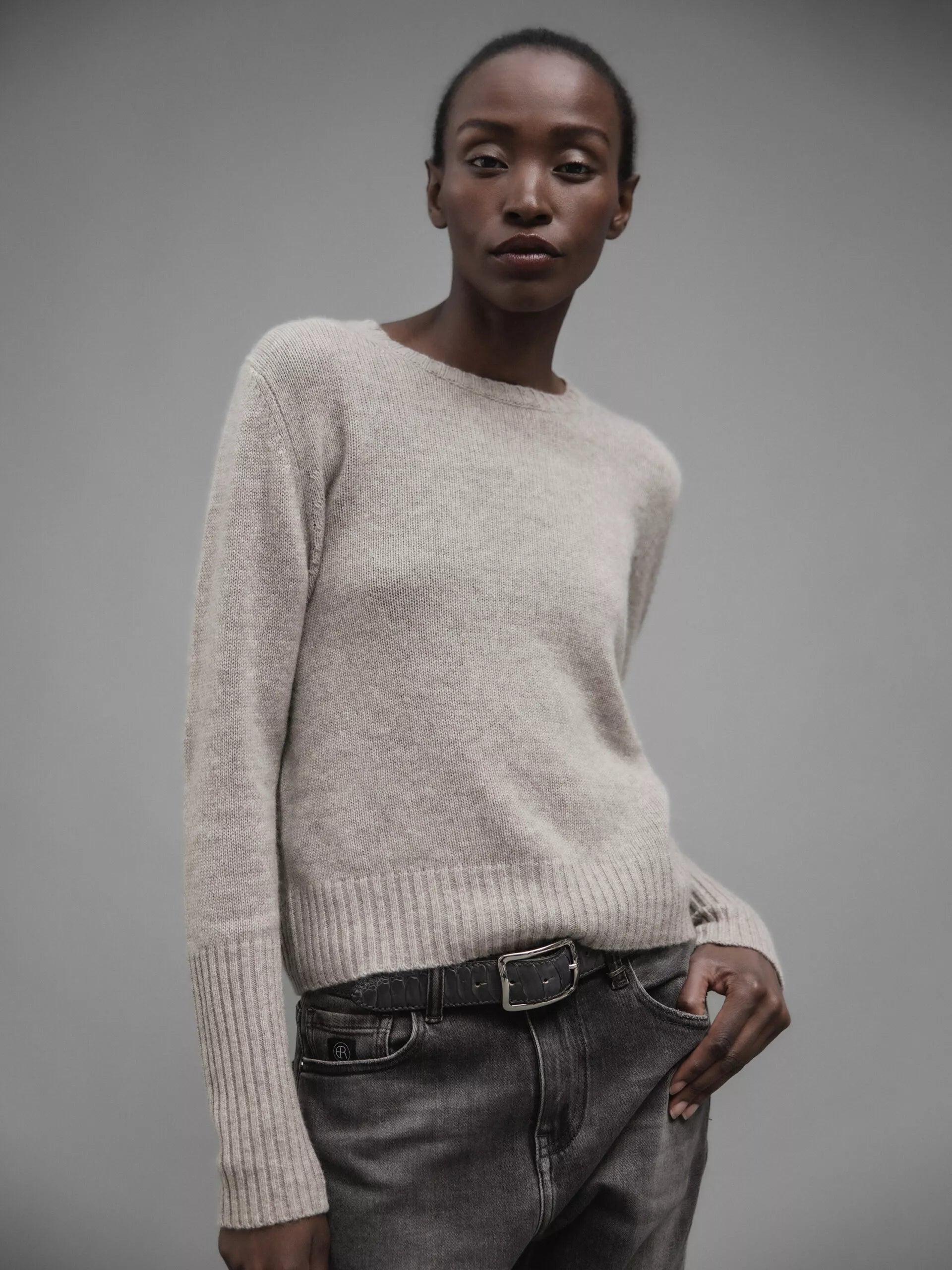 ALLUDE Pullover aus Cashmere Damen (46 TAUPE MEL.)