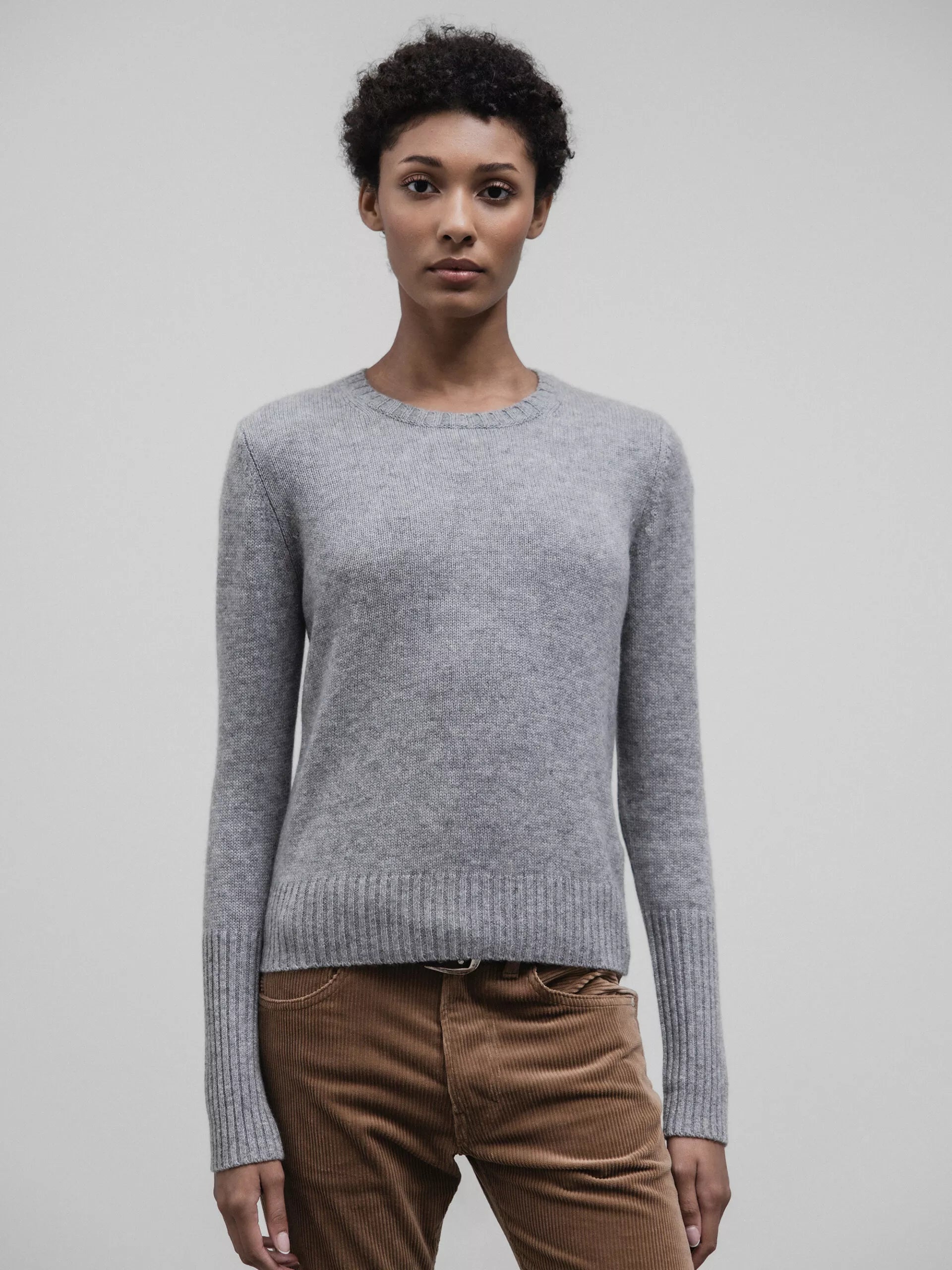 ALLUDE Pullover aus Cashmere Damen (83 GRAU MEL)