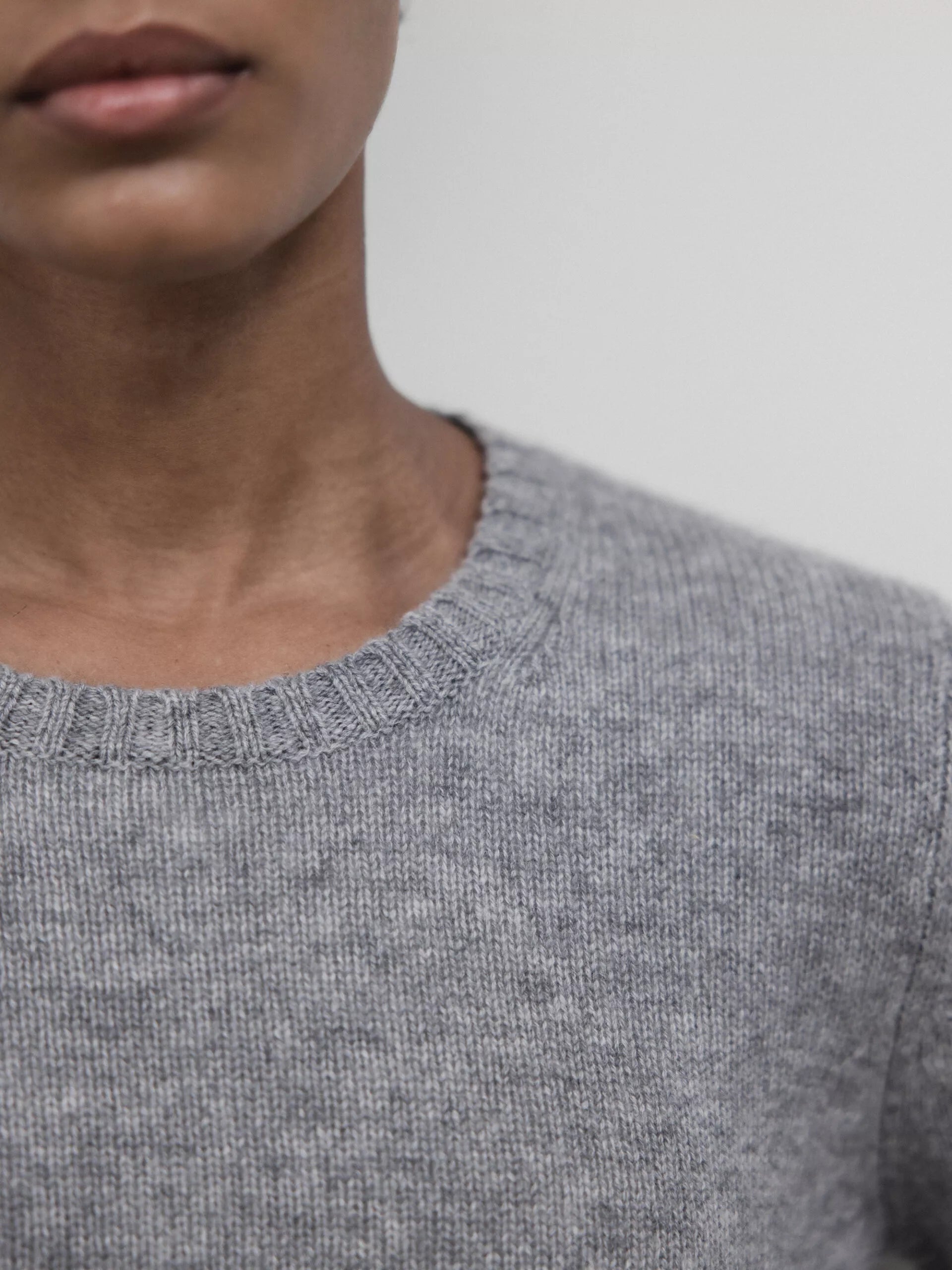 ALLUDE Pullover aus Cashmere Damen (83 GRAU MEL)