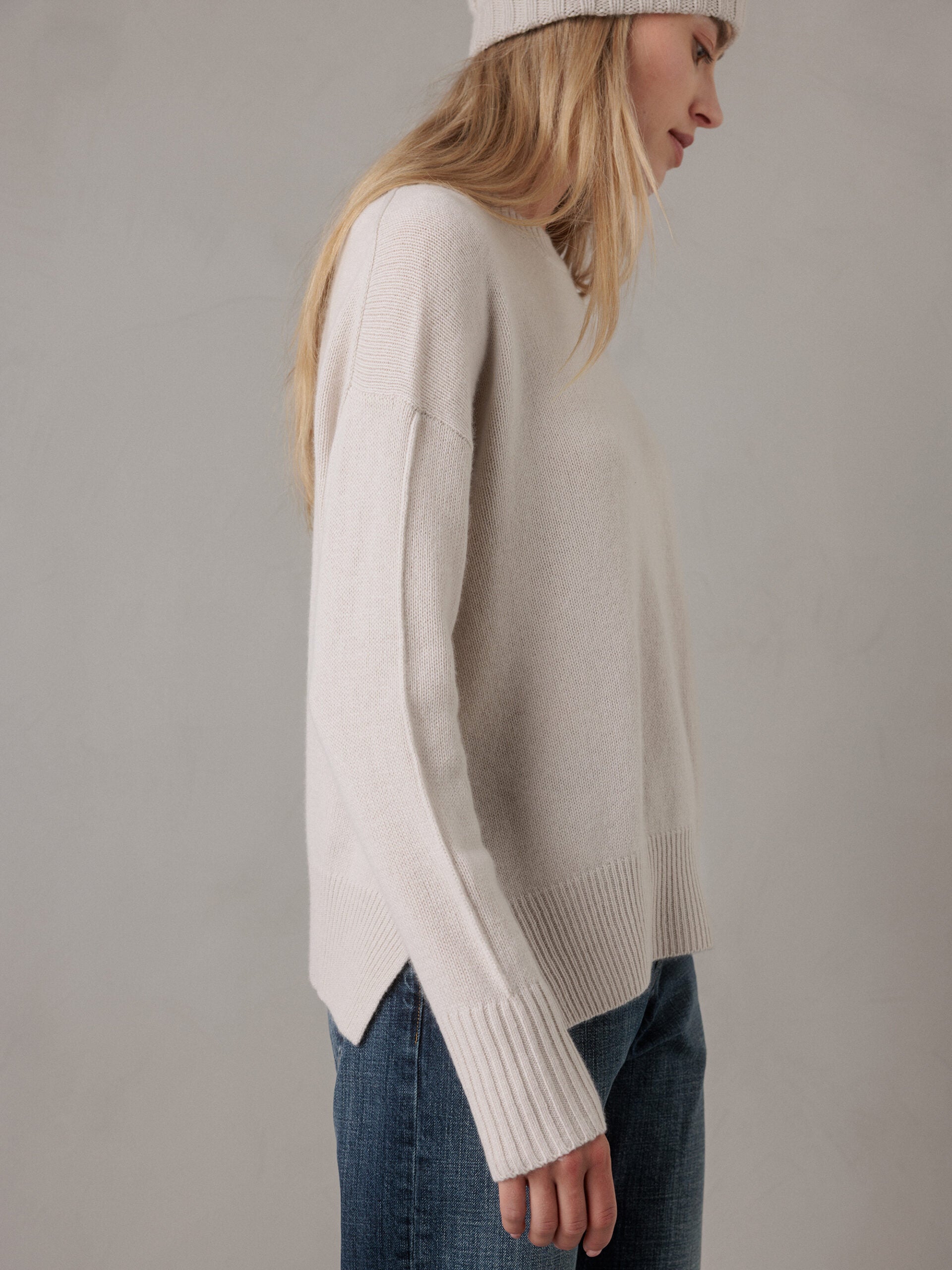 ALLUDE Pullover aus Cashmere Damen (43 LT SAND)